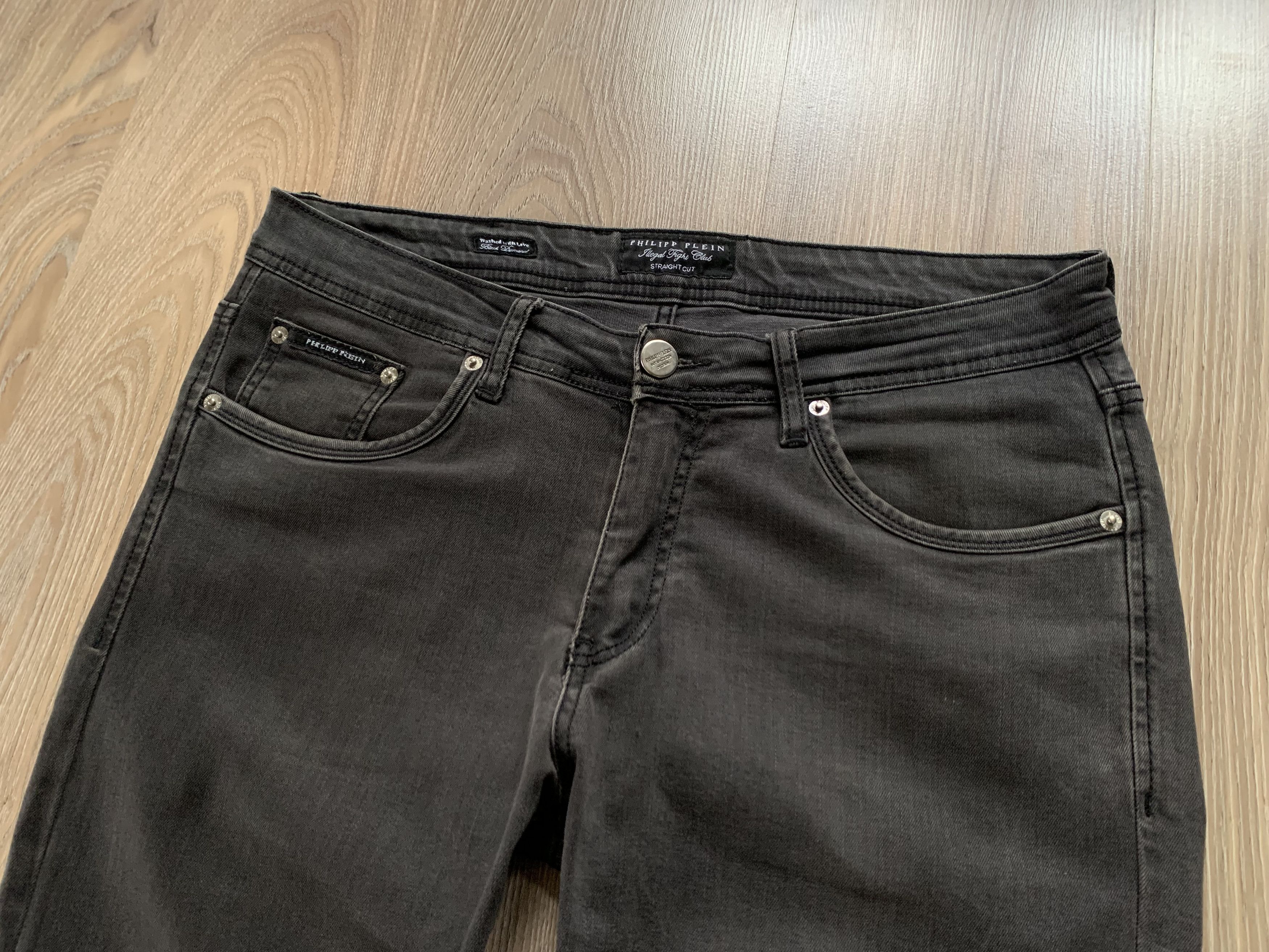 Philipp Plein Vintage Philipp Plein Straight Cut Black Dimond Jeans Size US 34 / EU 50 - 4 Thumbnail