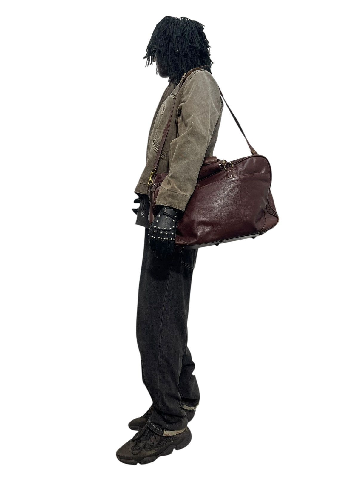 Leather Full Leather Vtg 90s Renwick Canada Travel Bag 6🟩 Size ONE SIZE - 2 Thumbnail