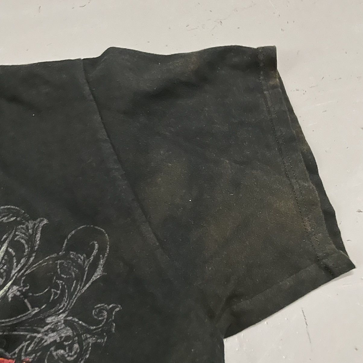 Affliction Crazy vintage Y2K Affliction Skull Rose baggy skater tee Size US L / EU 52-54 / 3 - 4 Thumbnail