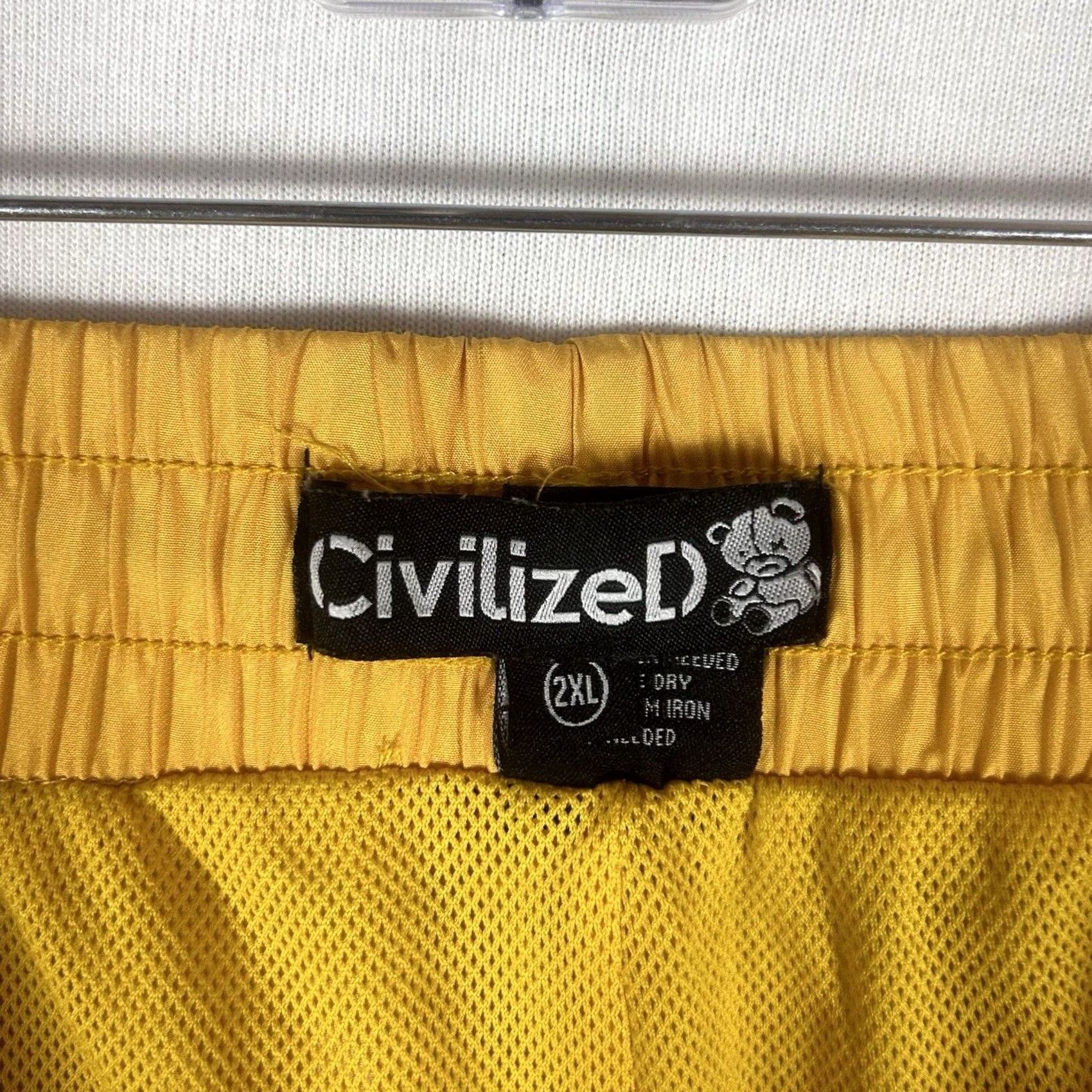 Vintage Civilized Athletic Shorts Mens 2XL Graphic Bear Embroidered Skate Lifestyle Shorts Size US 39 - 4 Thumbnail