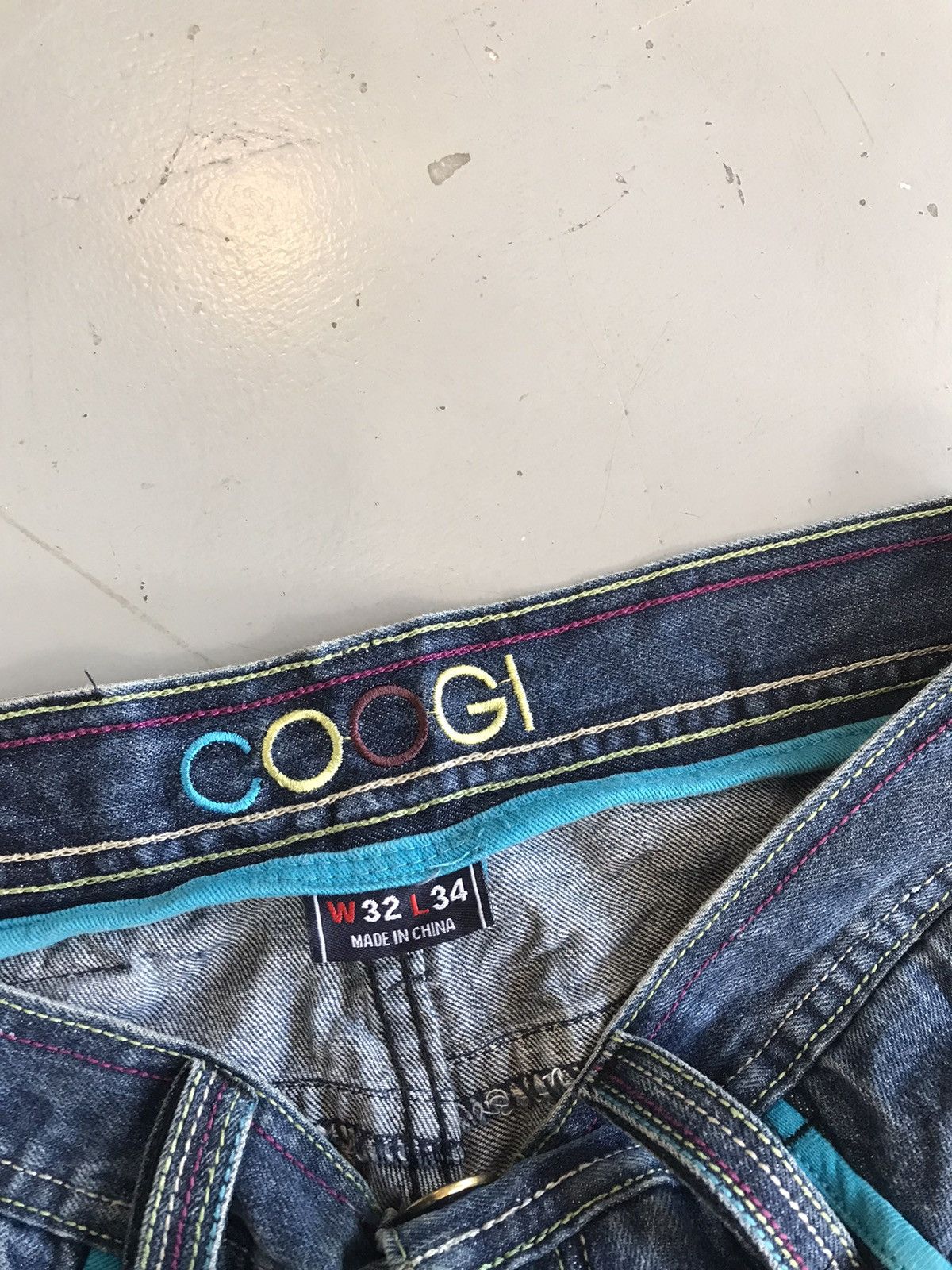 Coogi × Vintage Vintage Coogi sword ⚔️ sneck embroidered denim Size US 32 / EU 48 - 9 Thumbnail