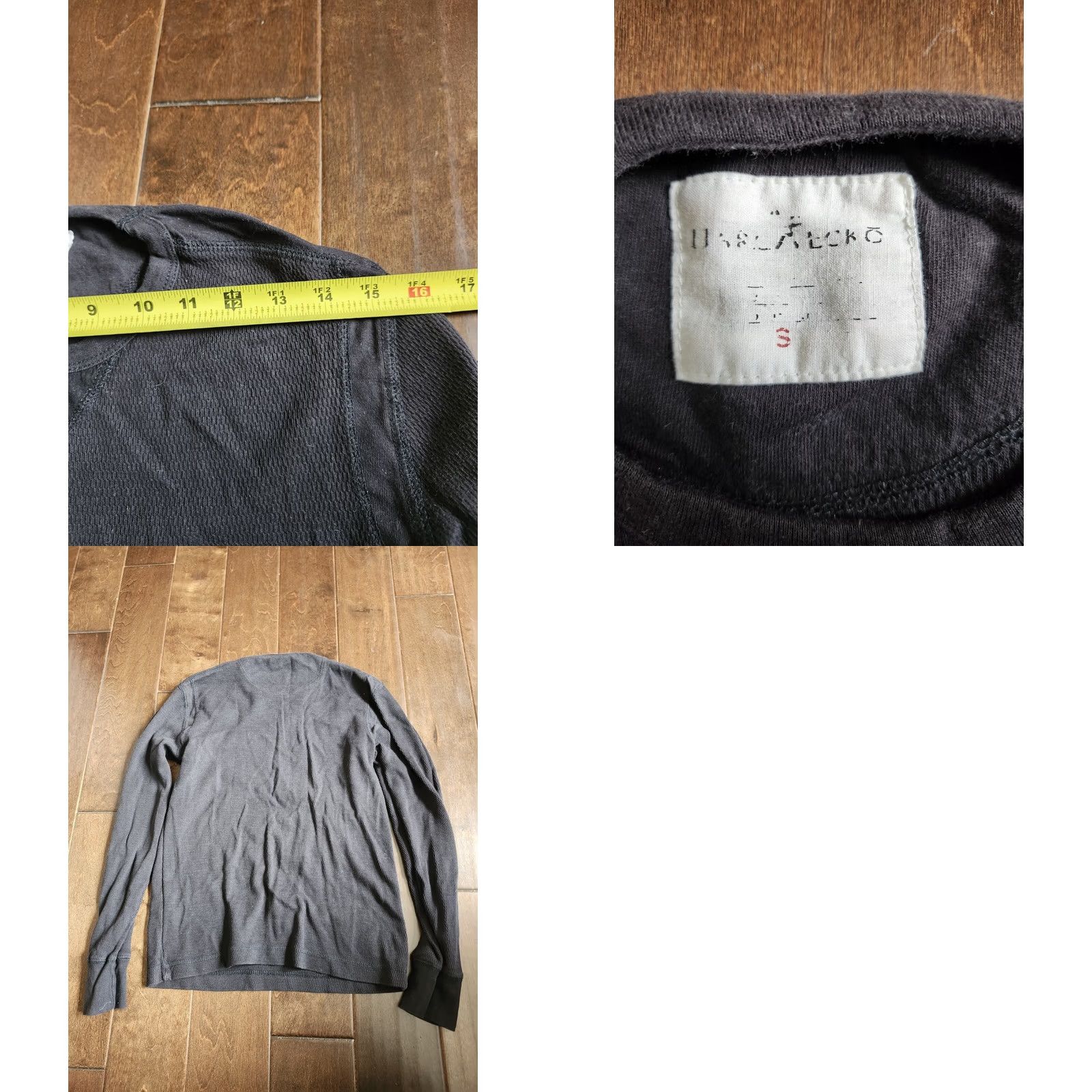 Marcs Marc Ecko Mens Black Long Sleeve Thermal Shirt Size S Size US S / EU 44-46 / 1 - 9 Thumbnail