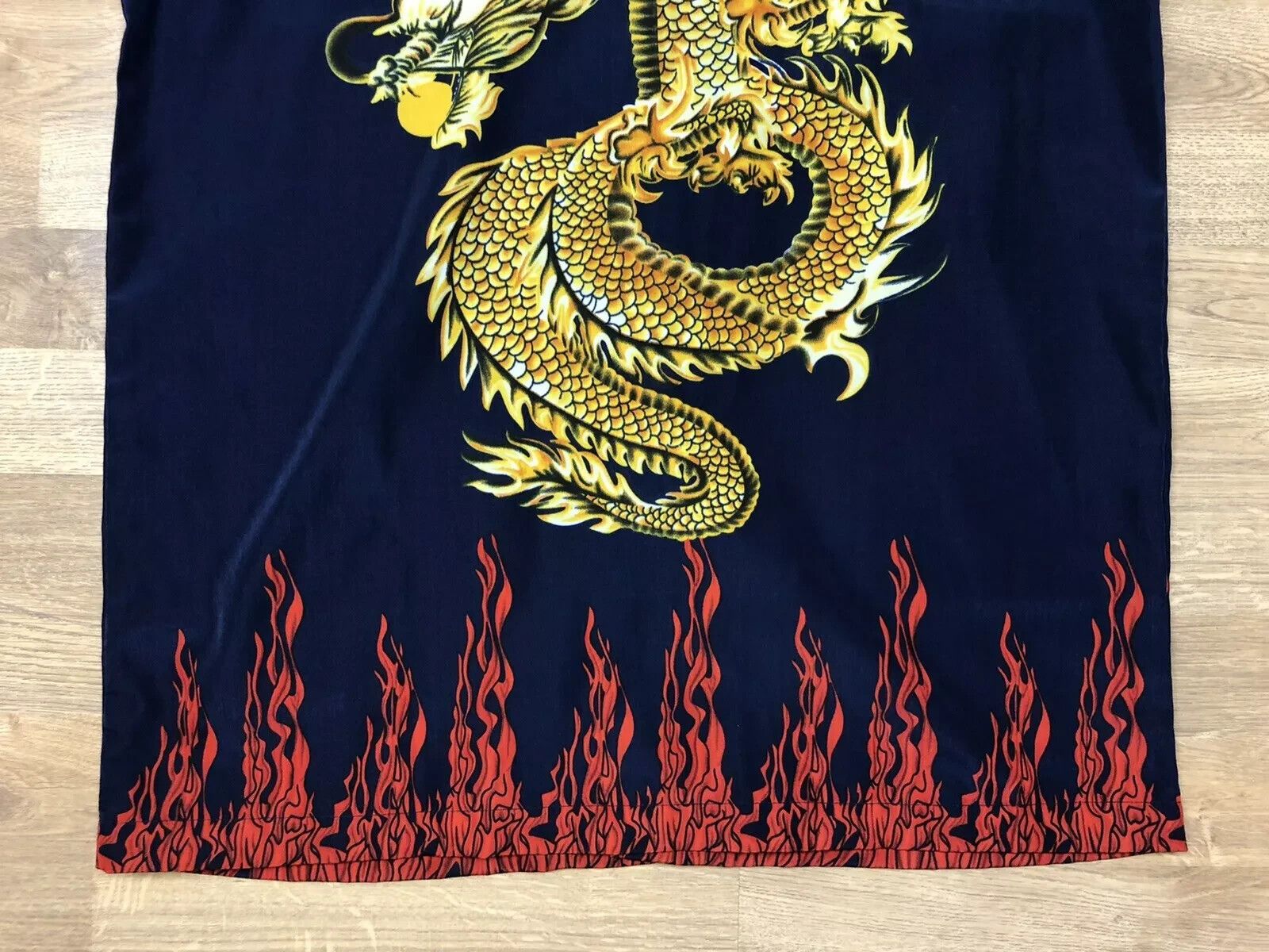 Vintage Dnon jeans Vintage 2000s Y2K graphic Tiger Dragon Fire Rave Size US S / EU 44-46 / 1 - 11 Thumbnail