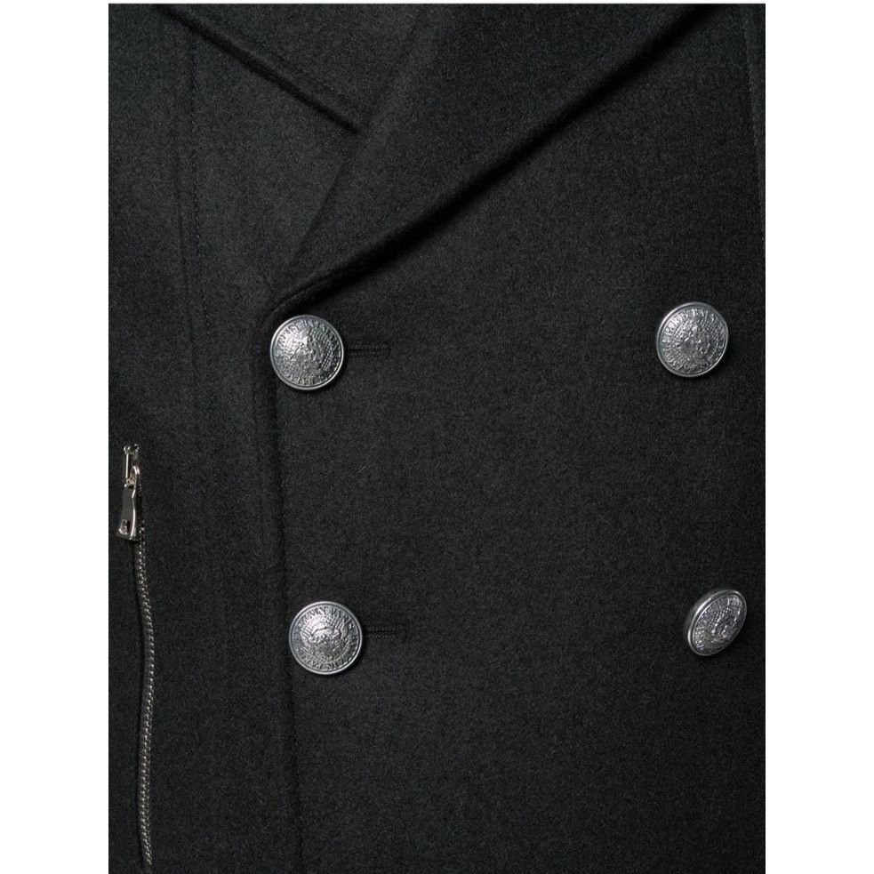 Balmain Balmain Double Breasted Biker Peacoat/Blazer Size 48R - 9 Thumbnail
