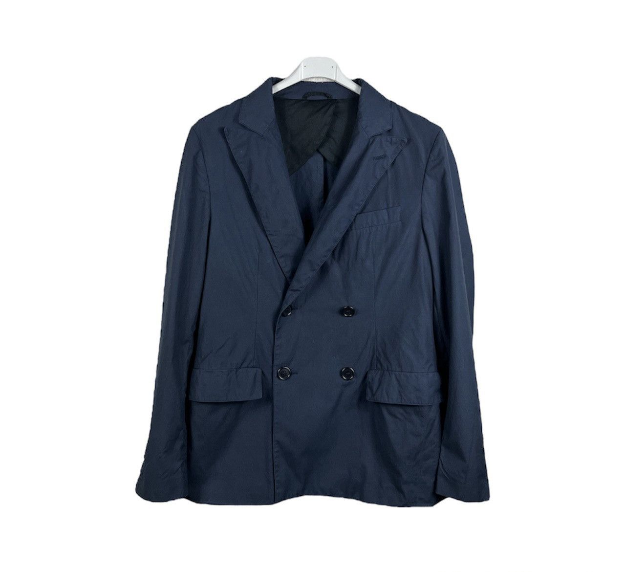 image of Avant Garde Margaret Howell Blazer Jacket Navy Cotton Coat 50, Men's (Size Medium)