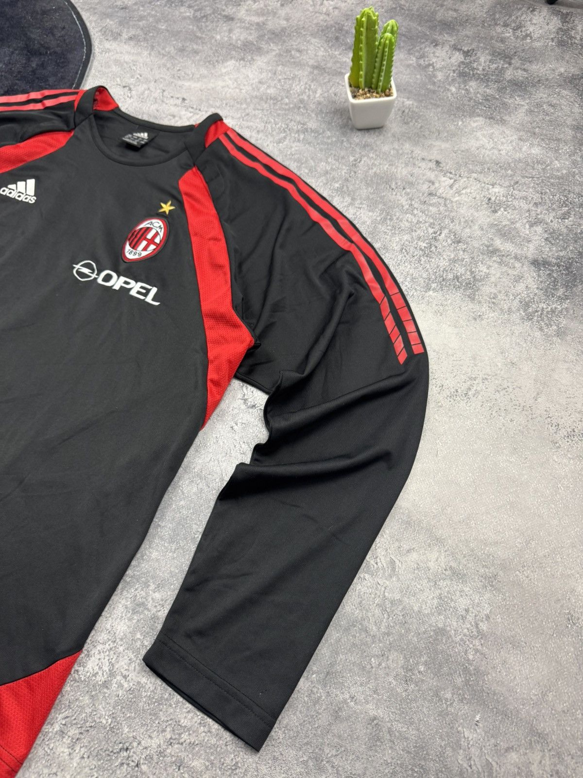 Adidas Vintage Adidas AC Milan Training Top Spellout Opel Big Logo Size US L / EU 52-54 / 3 - 3 Thumbnail