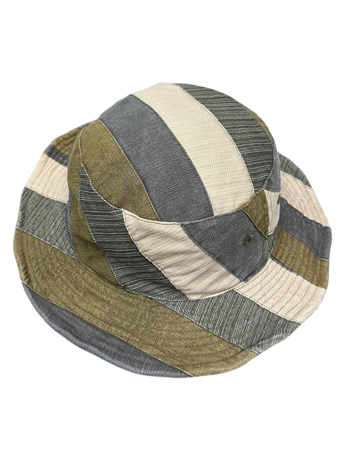 Designer 🔥FYE PATCHWORK REVERSIBLE Bucket Hat Inspired By Kapital Size ONE SIZE - 4 Thumbnail