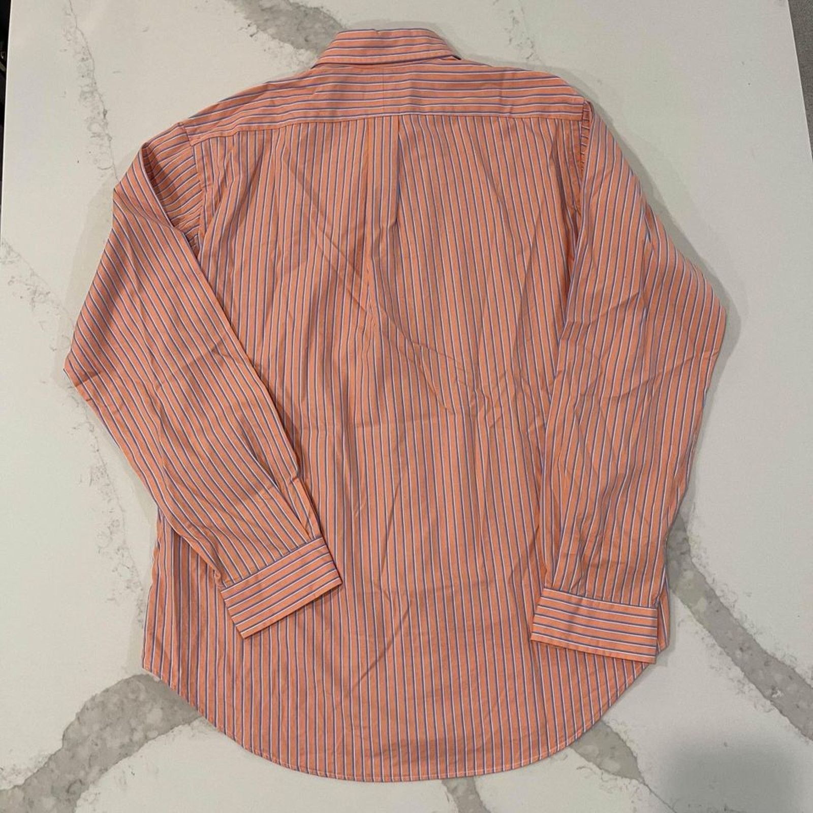 Ralph Lauren Ralph Lauren Button Up Shirt Orange Stripe Classic Men's 16 Size US L / EU 52-54 / 3 - 4 Thumbnail