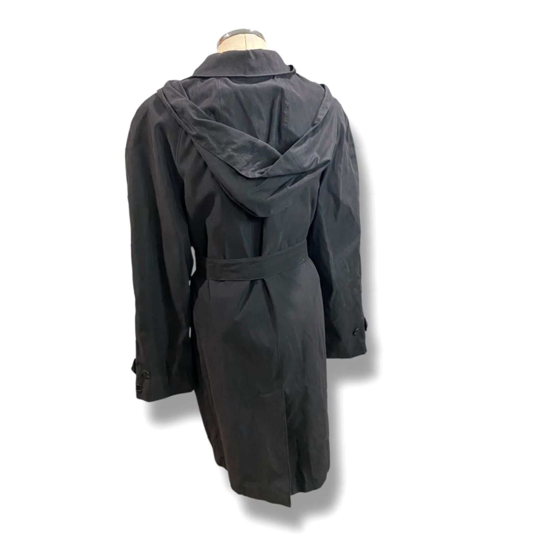 London Fog VINTAGE London Fog Womens Overcoat Coat XL Black Microfiber Vintage Fashion? Size XL / US 12-14 / IT 48-50 - 5 Thumbnail