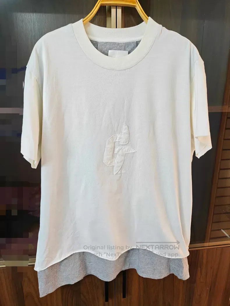 Givenchy Givenchy White Deconstructed Two-Piece Grey Short Sleeve Size US XS / EU 42 / 0 - 1 Thumbnail