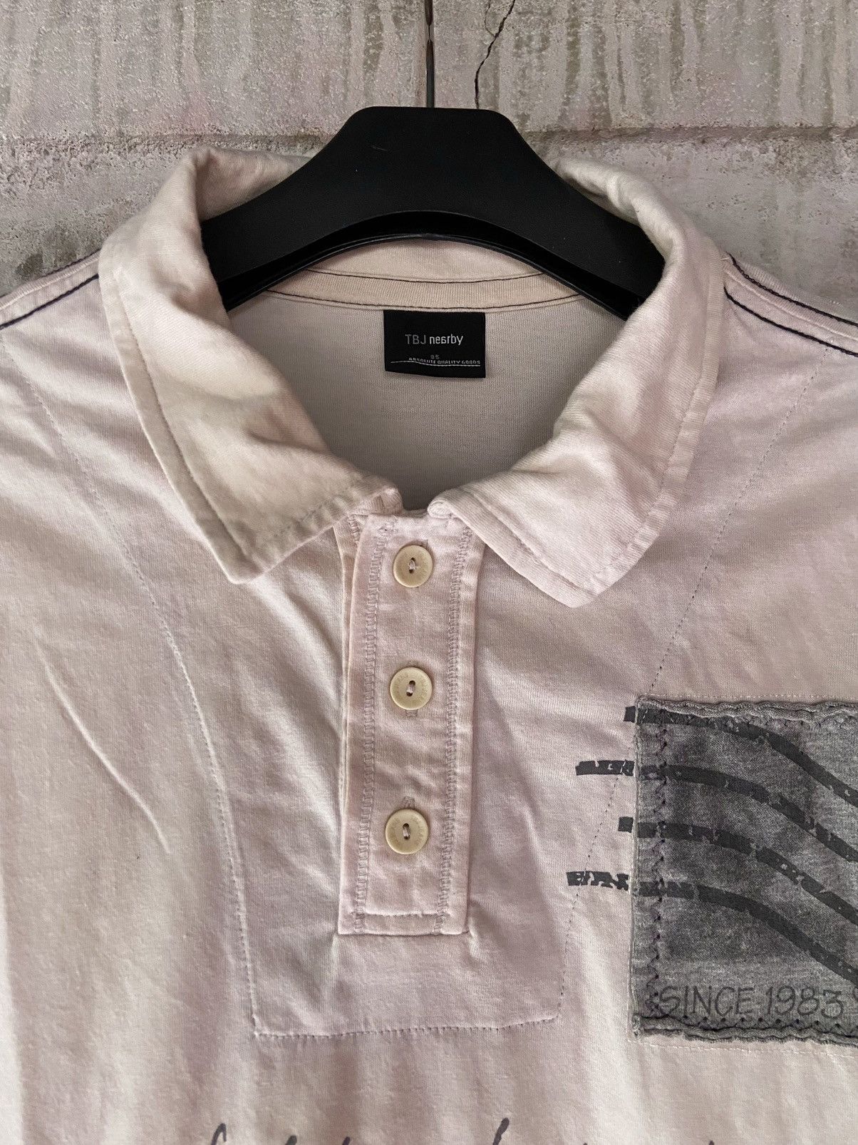 Japanese Brand TBJ NEARBY DOUBLE LAYER POEM LONG SLEEVE Size US M / EU 48-50 / 2 - 7 Thumbnail