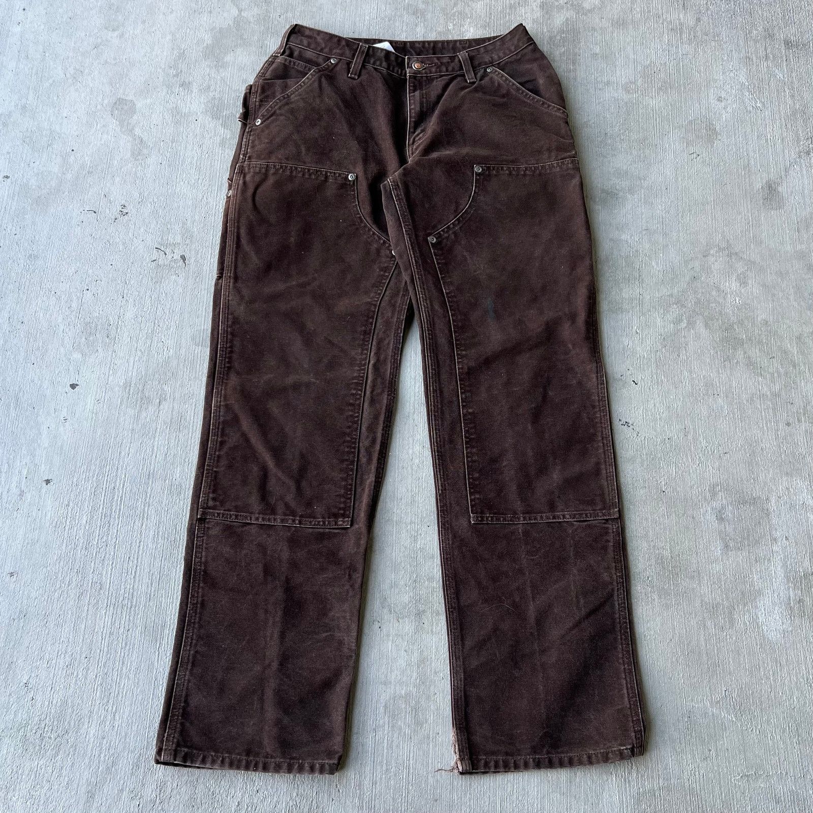 Carhartt brown women’s double knee work wear carpenter pants