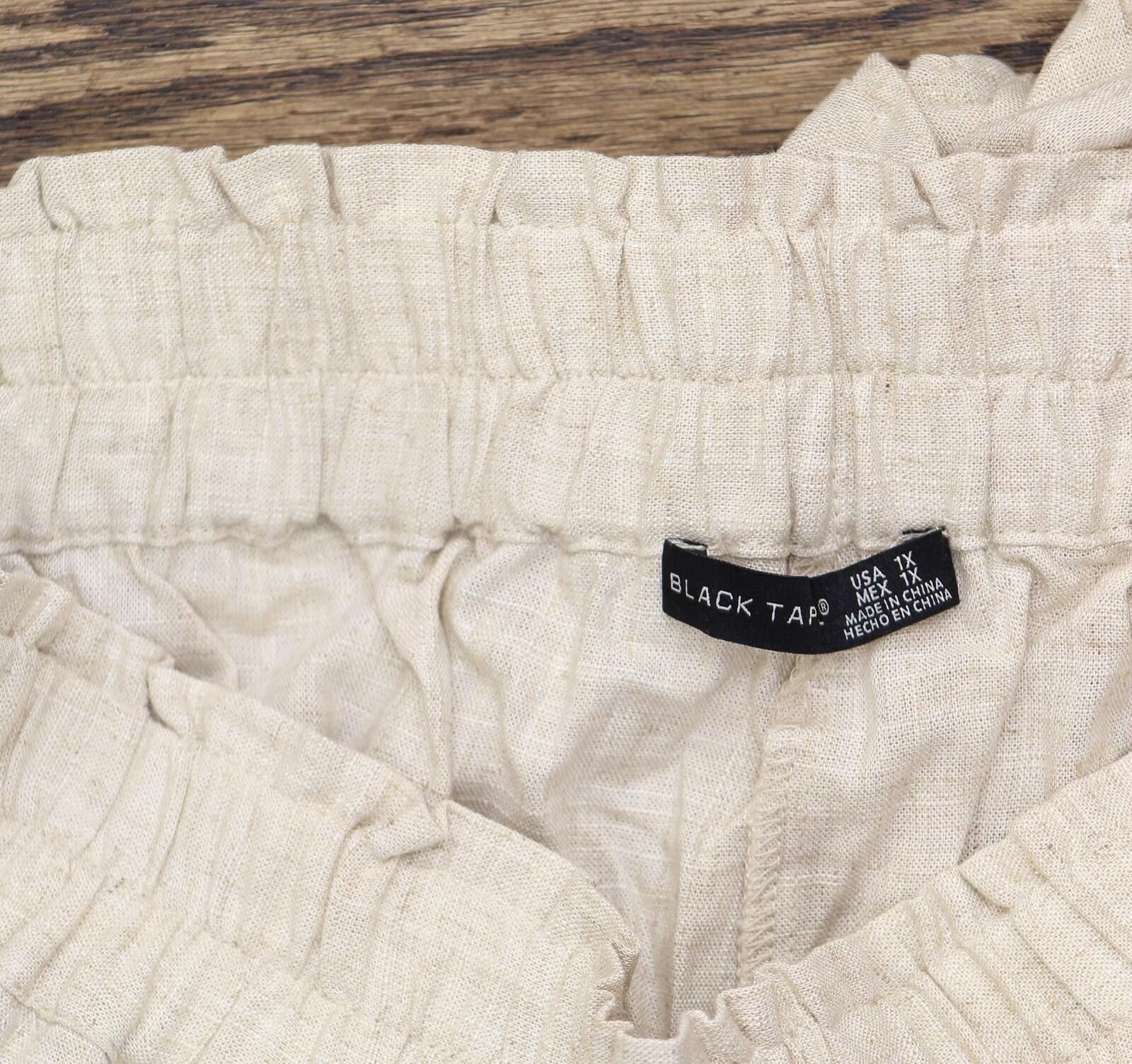 Other Nwt Black Tape Blend Wide-leg Pants Sand Dollar Brown 1x Size 40" / US 18 - 4 Thumbnail