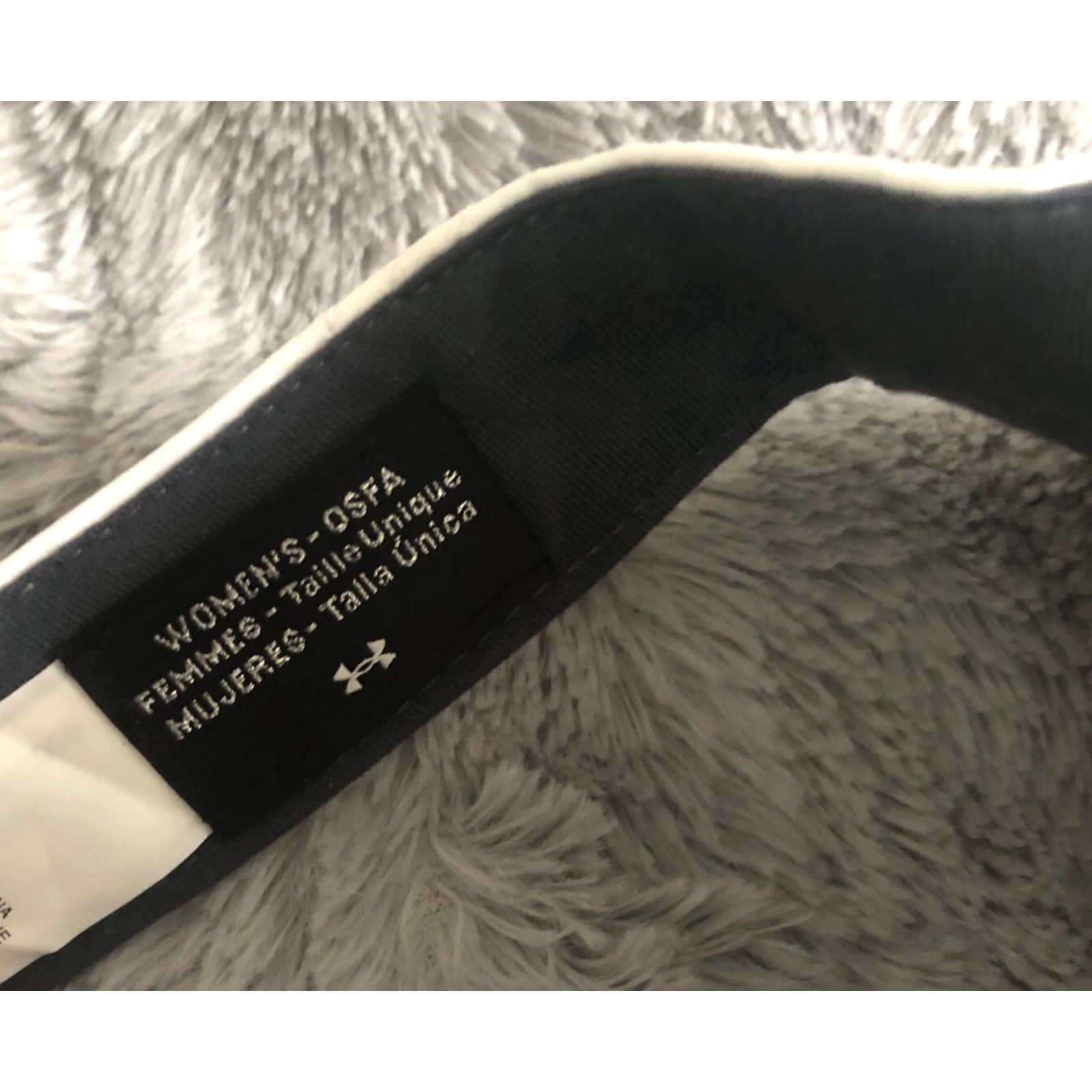 Under Armour Under Armour Visor Women's White Gray UA Logo Tennis Hat OSFM One Size Fits Most Size ONE SIZE - 3 Thumbnail