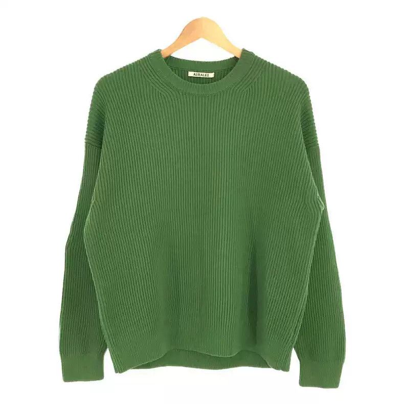 image of Auralee Sweater in Green, Men's (Size Small)