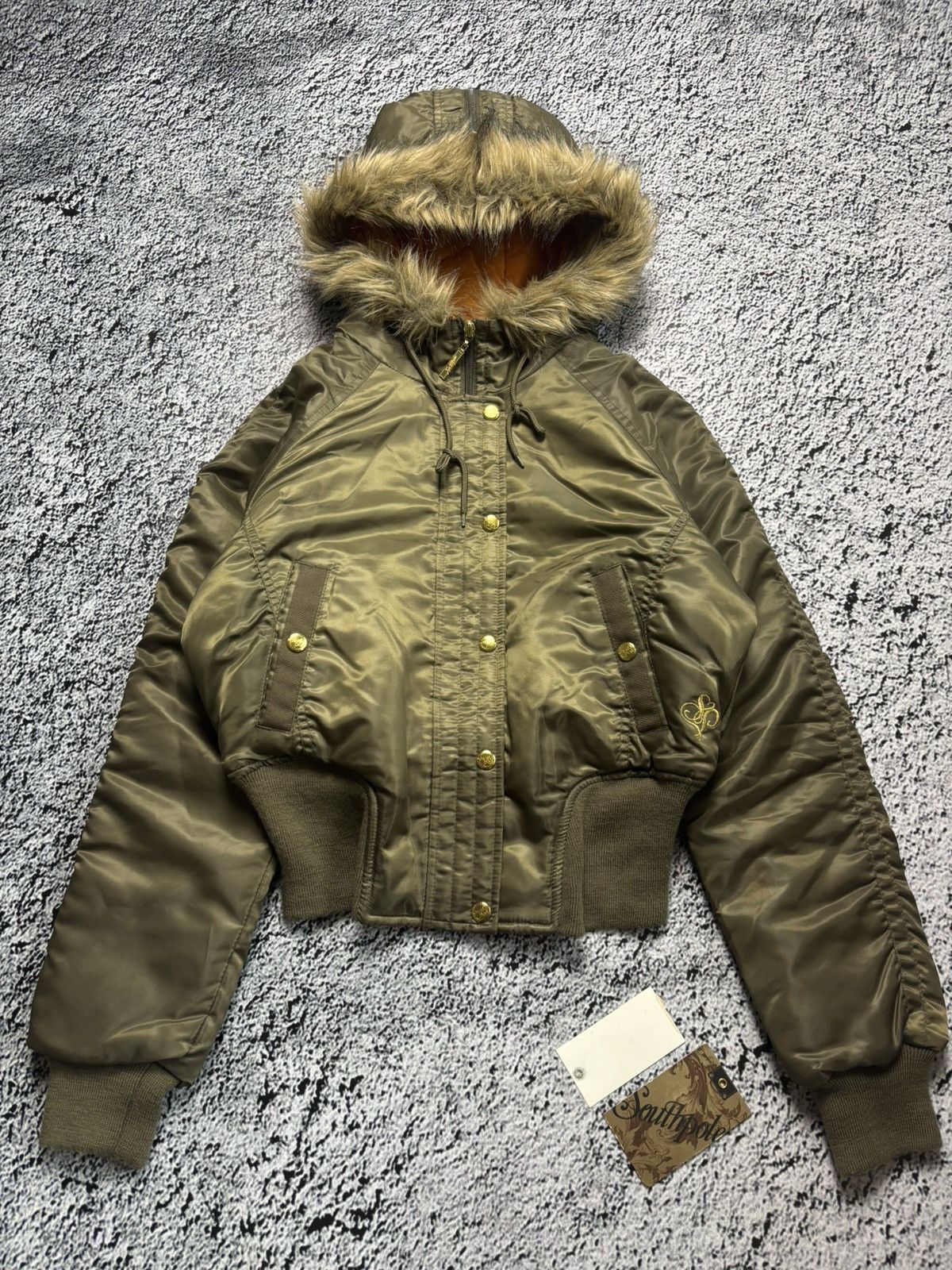 Vintage AvantGarde Archival Y2K Cropped Hooded N2B Bomber | Grailed