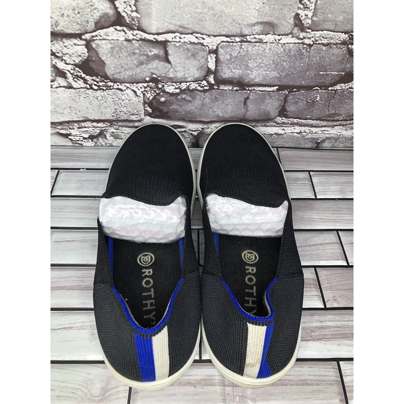 Other Rothy’s Black Knit Fabric The Original Slip On Sneaker Shoes Size US 11 / IT 41 - 14 Thumbnail