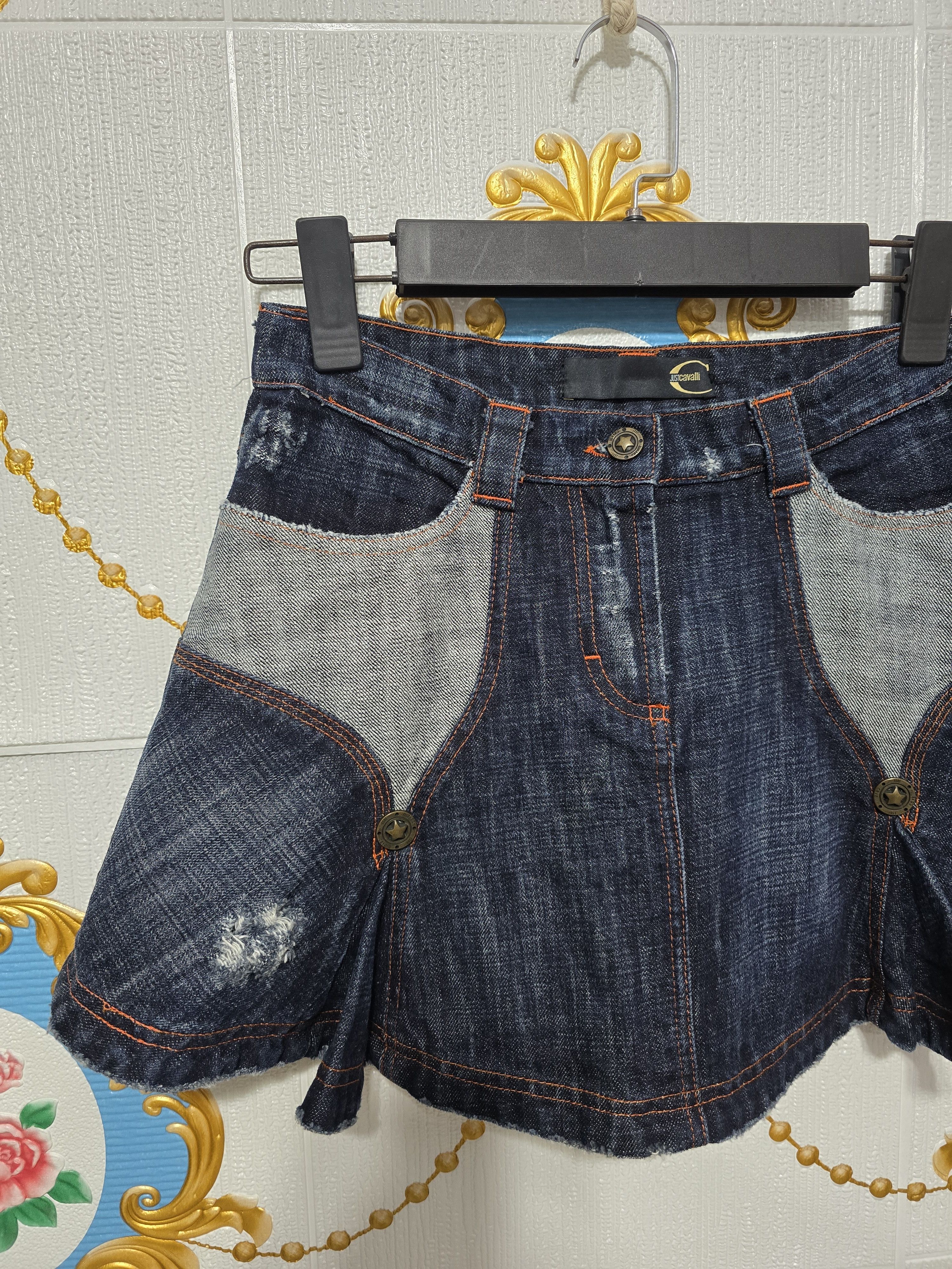 Just Cavalli JUST CAVALLI mini skirt Women VINTAGE very rare. Like new Size 28" / US 6 / IT 42 - 12 Thumbnail