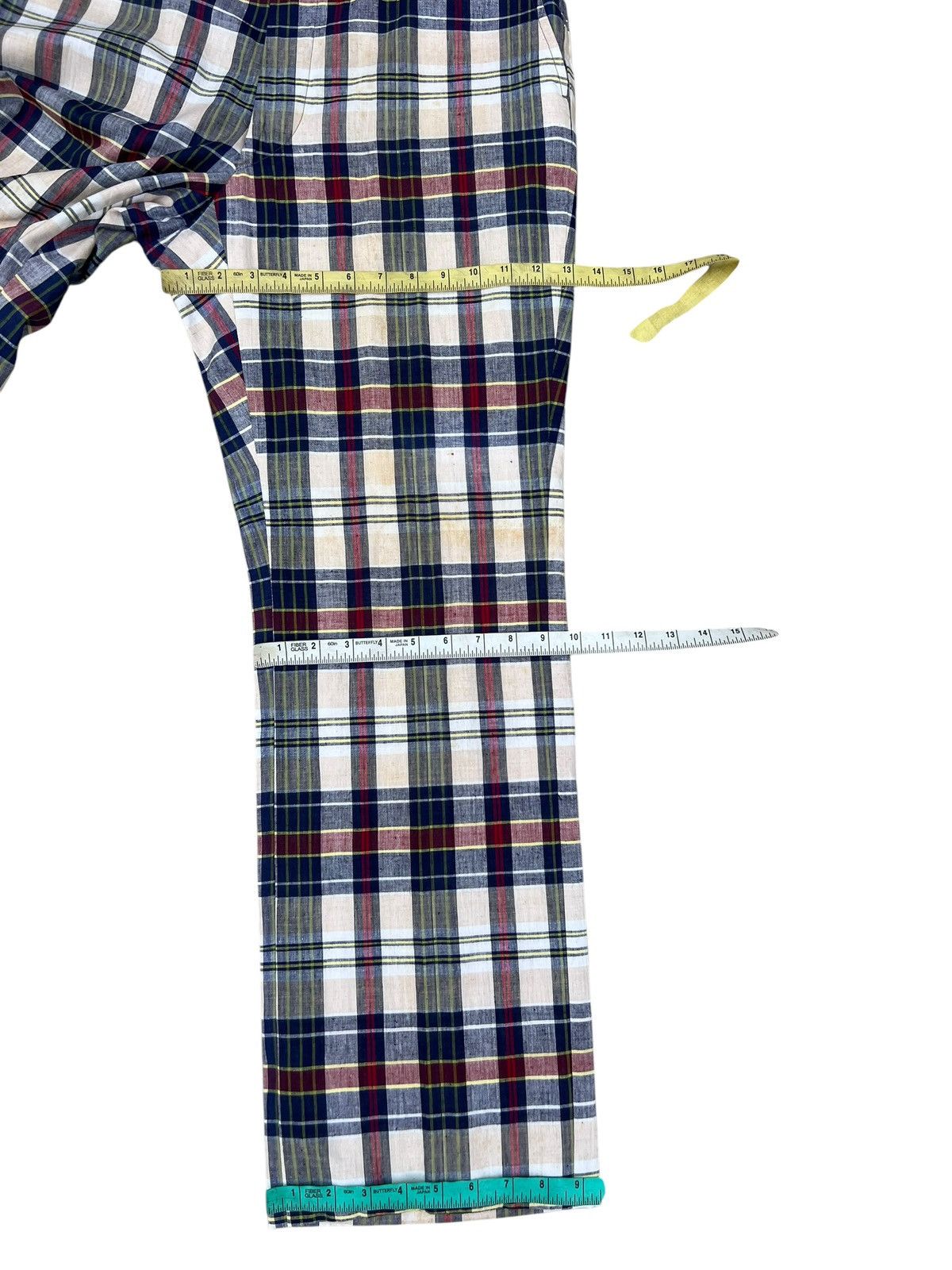 Corbin 60s 70s Hand Woven India Madras by Corbin Talon Zip Trouser Size US 36 / EU 52 - 3 Thumbnail