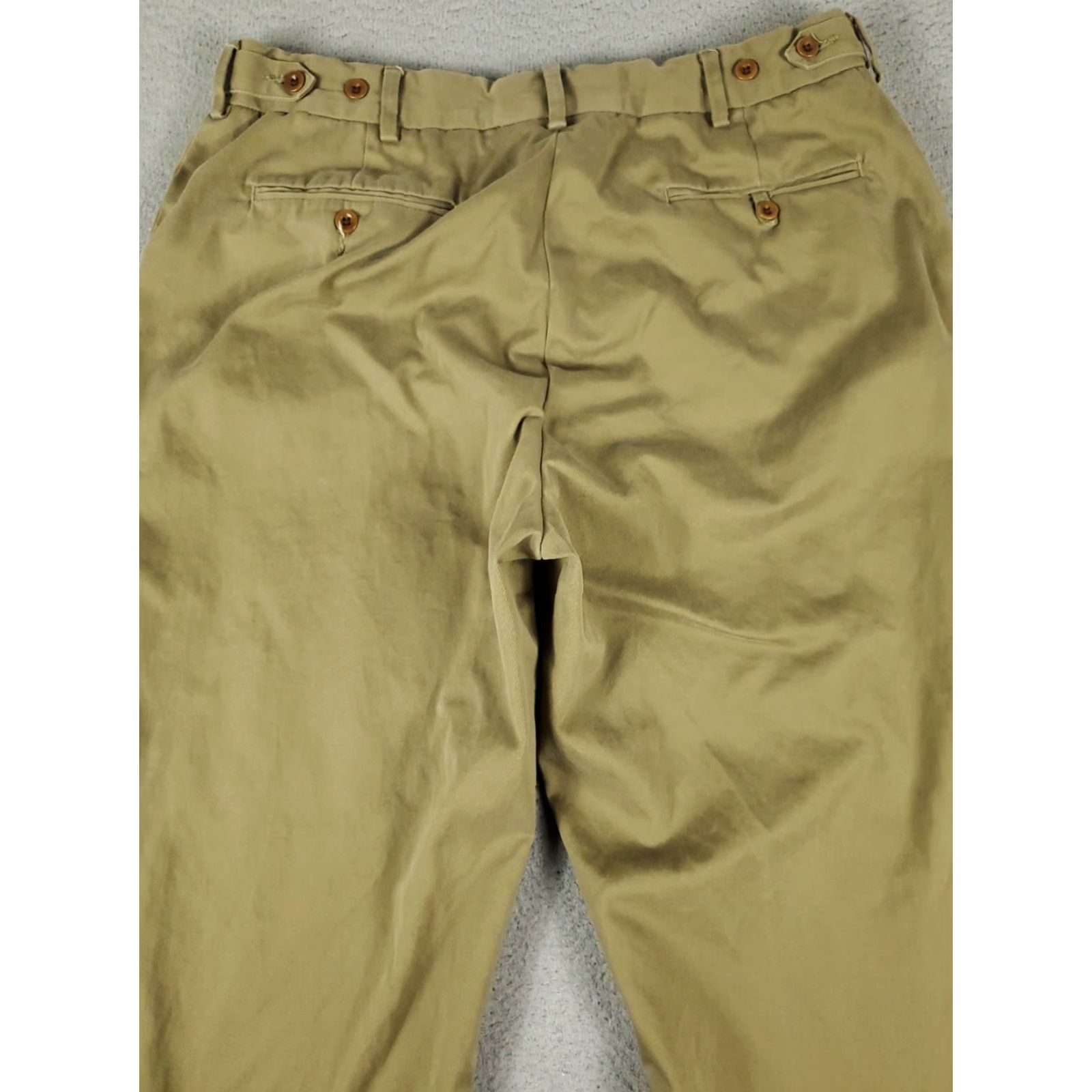 Ralph Lauren Ralph Lauren Chino Pants Mens 36x32 Beige Flat Front Casual Trousers Size US 36 / EU 52 - 7 Thumbnail