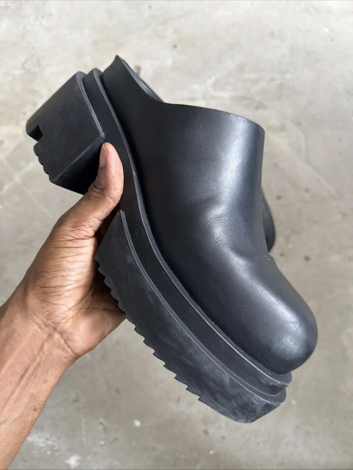 Rick Owens Rick Owens Bogun Slide Mules - Black Size US 12 / EU 45 - 1 Thumbnail