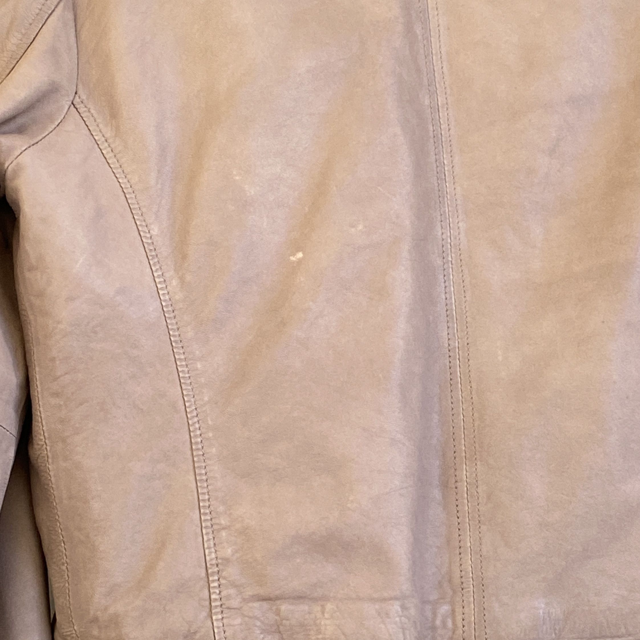 Vintage Y2K vintage light pink leather jacket - M/L Size M / US 6-8 / IT 42-44 - 3 Thumbnail