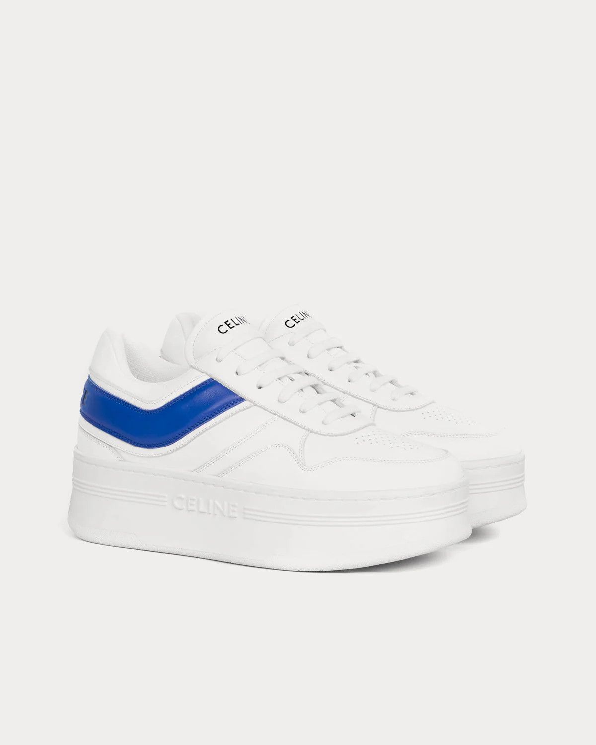 Celine o1bcso1str0625 346163338C Mid-Top Sneakers Optic White/Blue Size US 6 / IT 36 - 2 Thumbnail