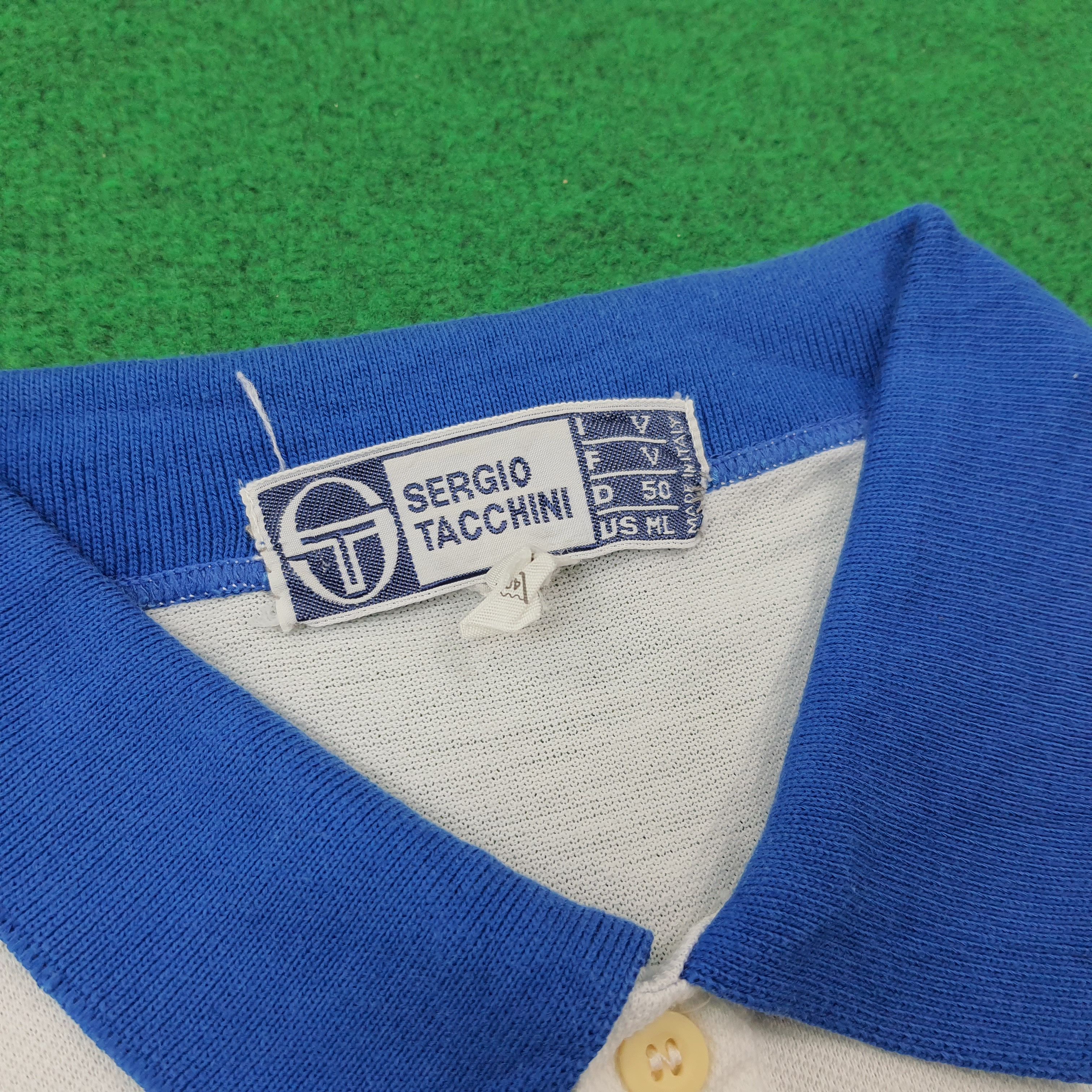 Sergio Tacchini × Vintage Vintage Sergio Tacchini Designer Polo Shirt Size US M / EU 48-50 / 2 - 4 Thumbnail