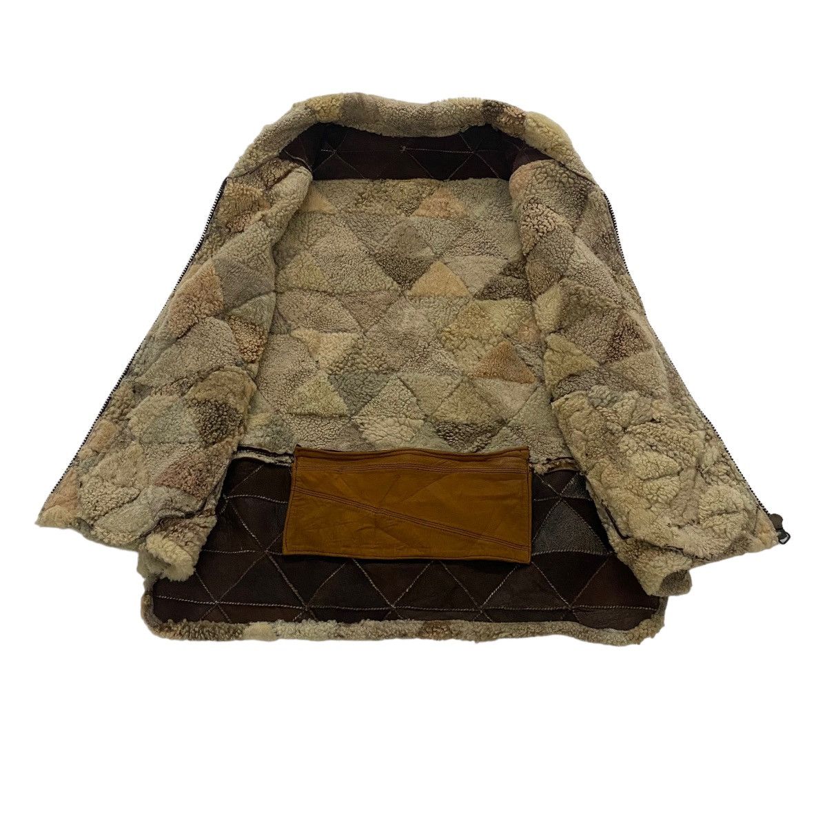 Japanese Brand × Leather ✨Nice design All American patchwork leather vest jacket Size US M / EU 48-50 / 2 - 8 Thumbnail
