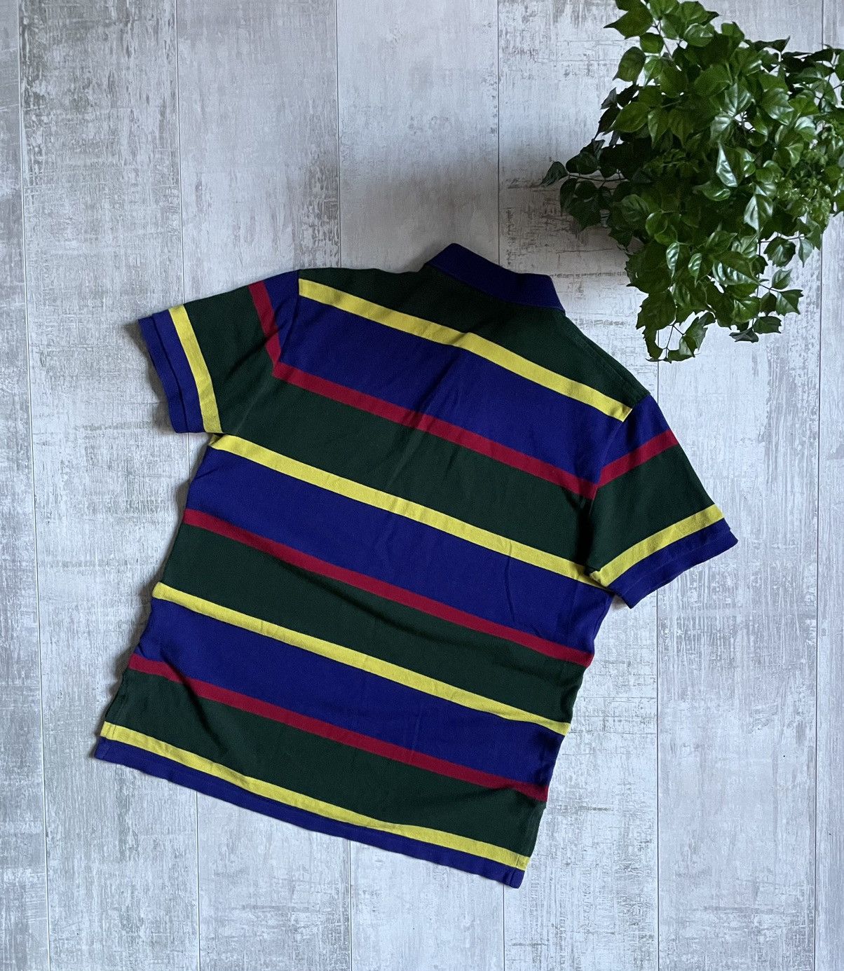 Polo Ralph Lauren × Vintage Vintage Y2K Polo Ralph Lauren Stripped Polo Tee Size US L / EU 52-54 / 3 - 6 Thumbnail