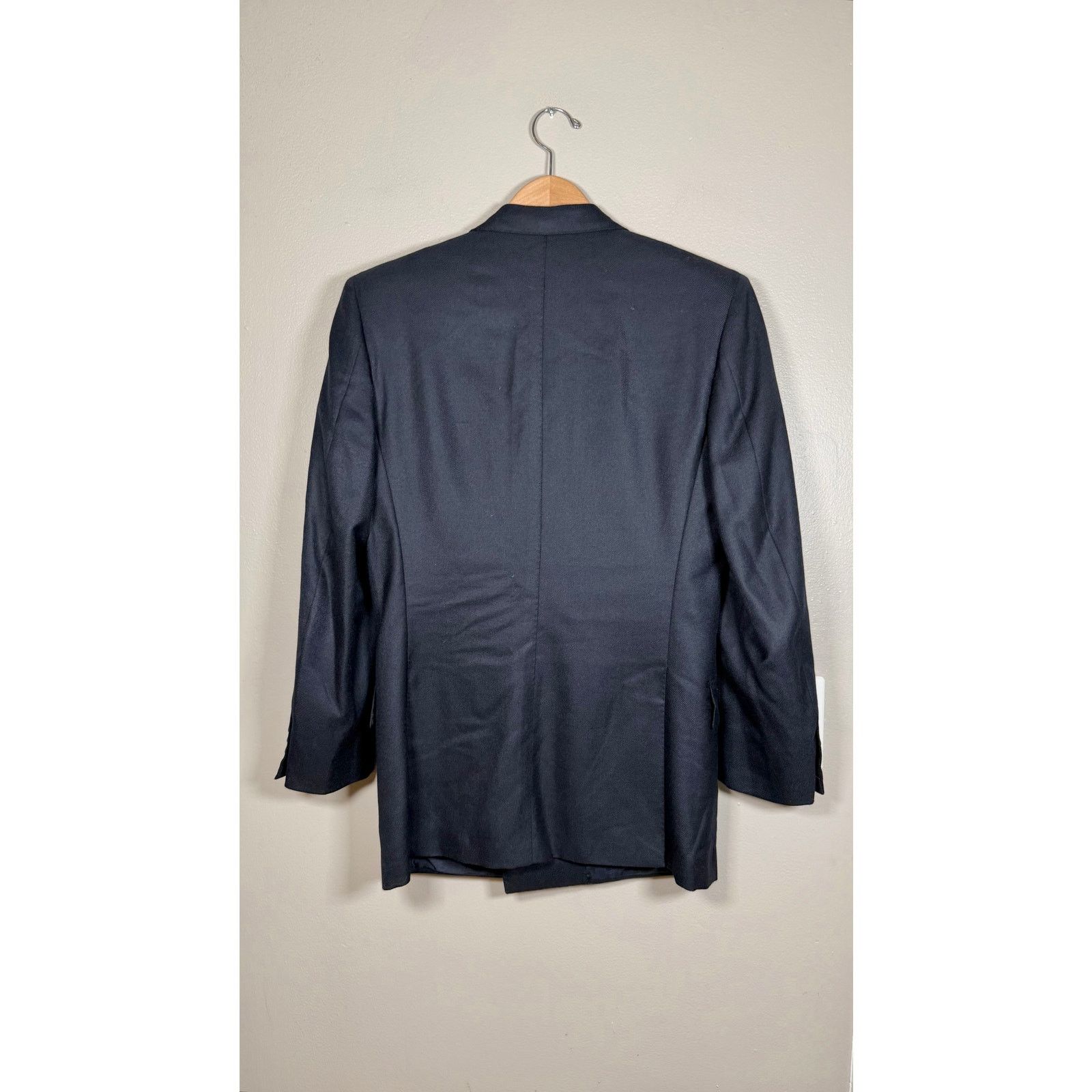 Stefano Ricci Stefano Ricci Navy Cashmere Double Breasted Blazer 46IT/36US Size 36R - 3 Thumbnail