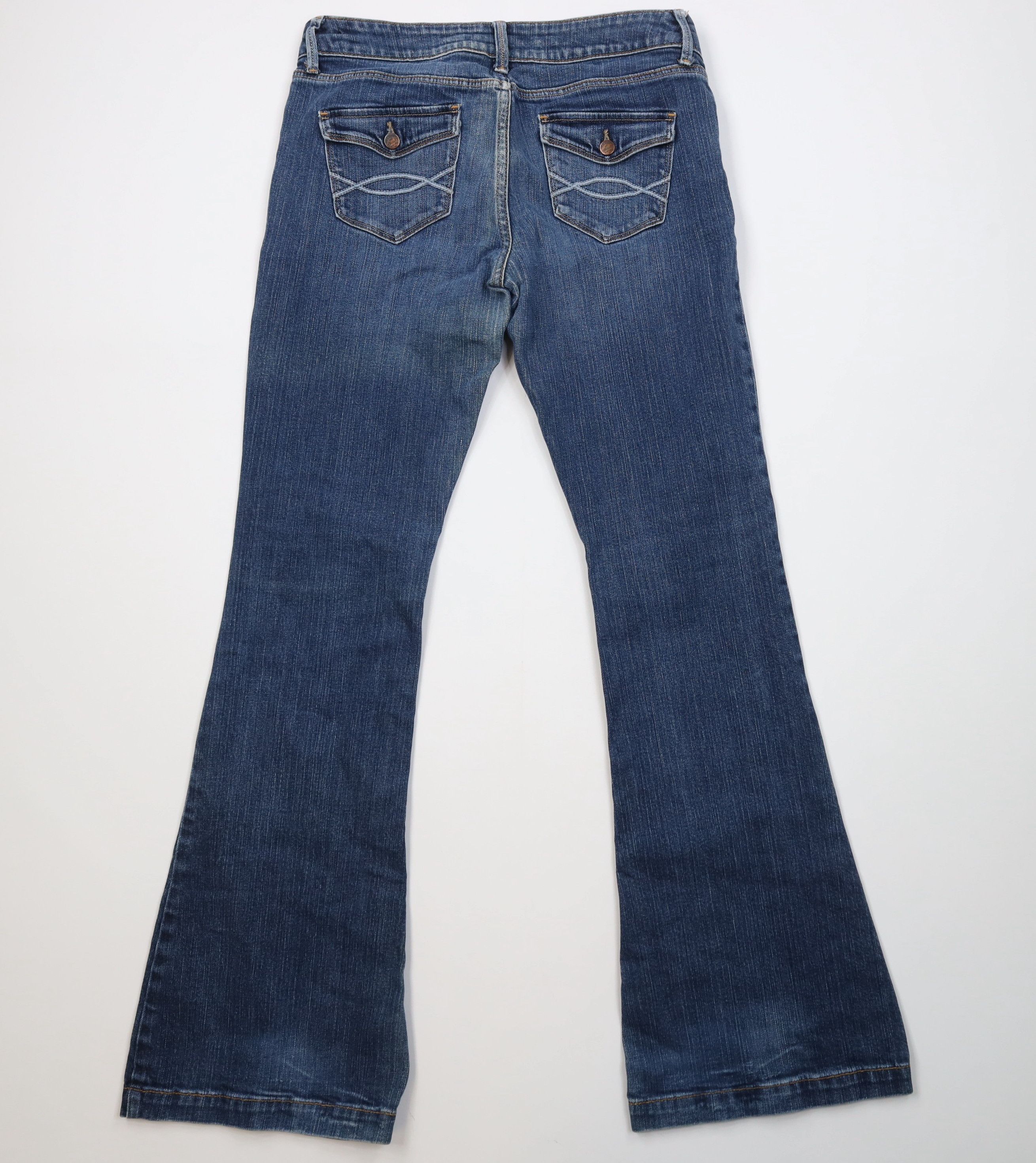 Abercrombie & Fitch Vintage 90s Y2K Abercrombie & Fitch Babydoll Wide Leg Jeans Size 28" / US 6 / IT 42 - 10 Thumbnail