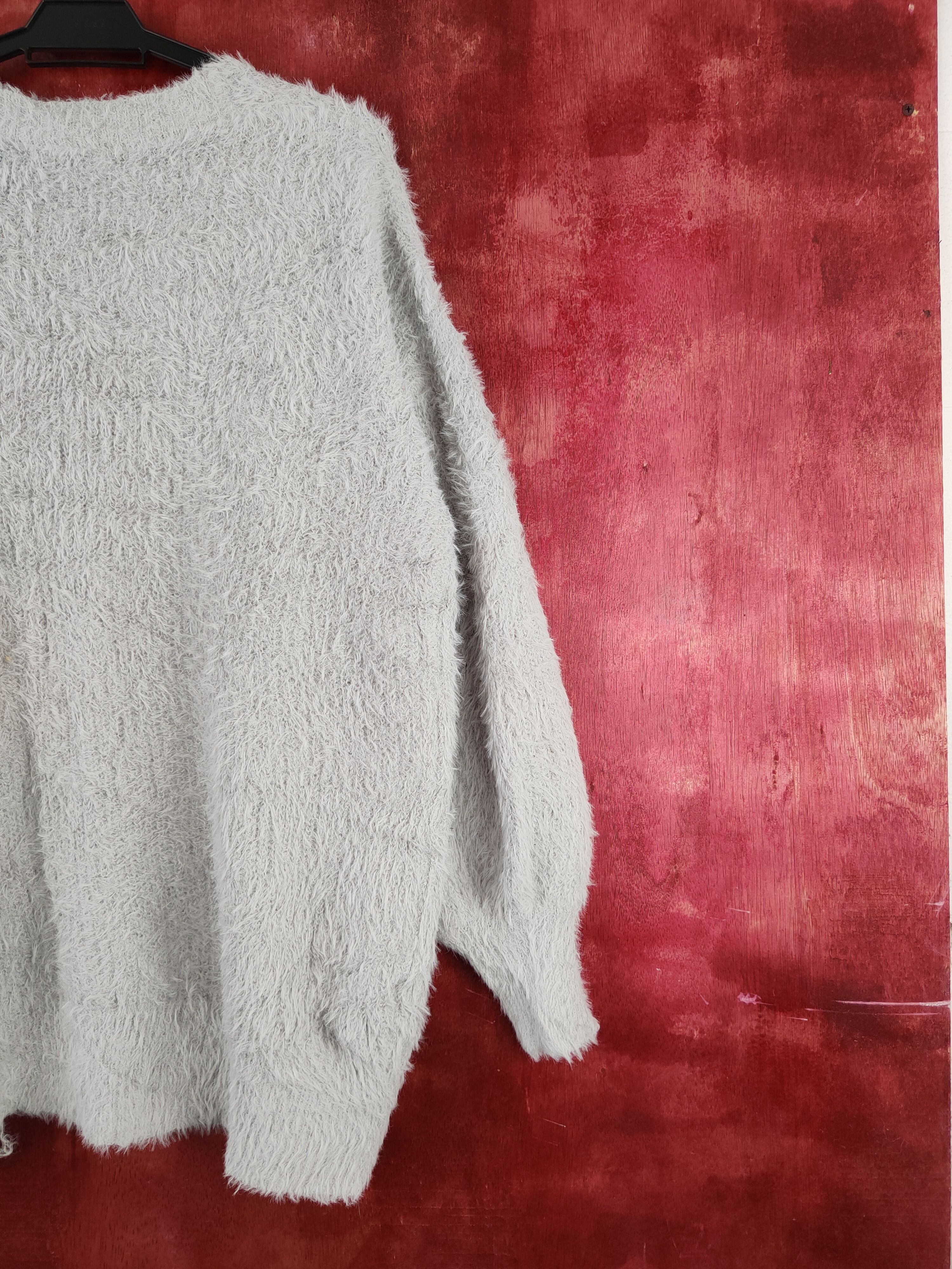 GU × Japanese Brand GU Gray Shag Shaggy Fur Mohair Knitwear Cardigan #S2037 Size L / US 10 / IT 46 - 9 Thumbnail