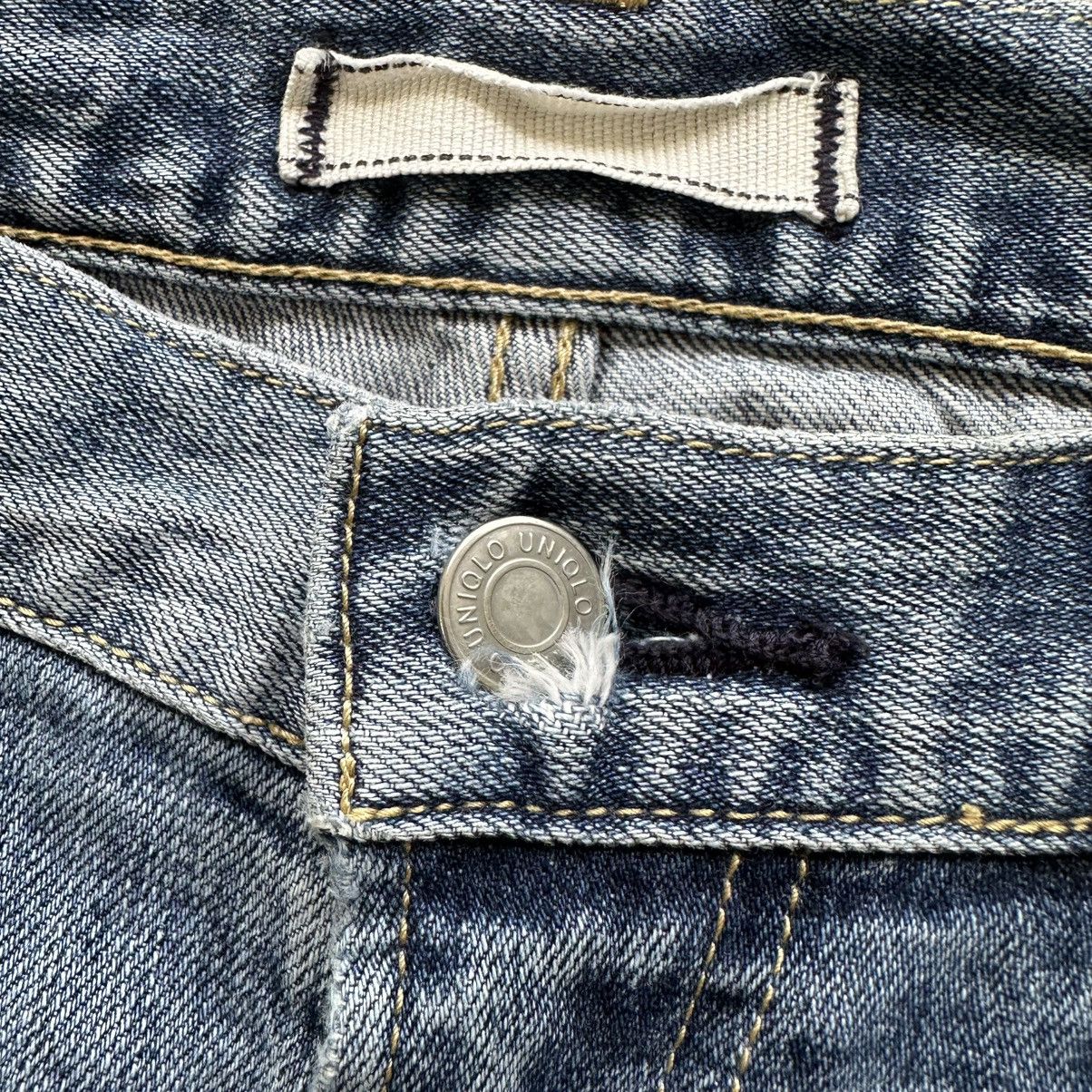 Japanese Brand Vintage Japanese Faded Distressed Denim Jean Pant W33 Size US 33 - 4 Thumbnail