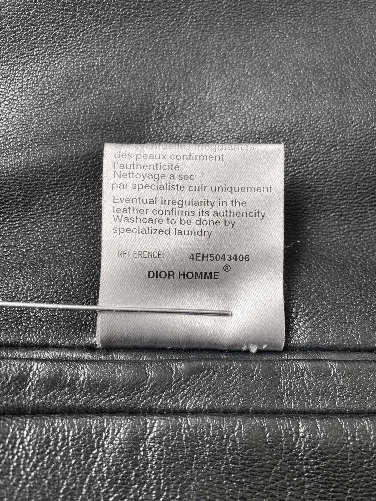 Dior × Hedi Slimane S/S 2004 “Strip” Leather Biker Jacket Size US M / EU 48-50 / 2 - 23 Thumbnail