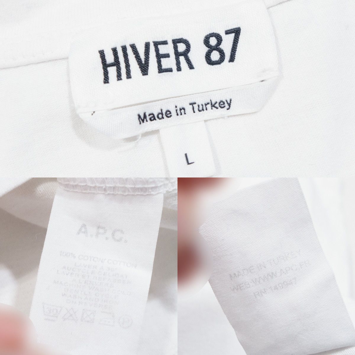 A.P.C. Hiver 87 VPC Flocked Big Logo T-Shirt Size US L / EU 52-54 / 3 - 10 Thumbnail