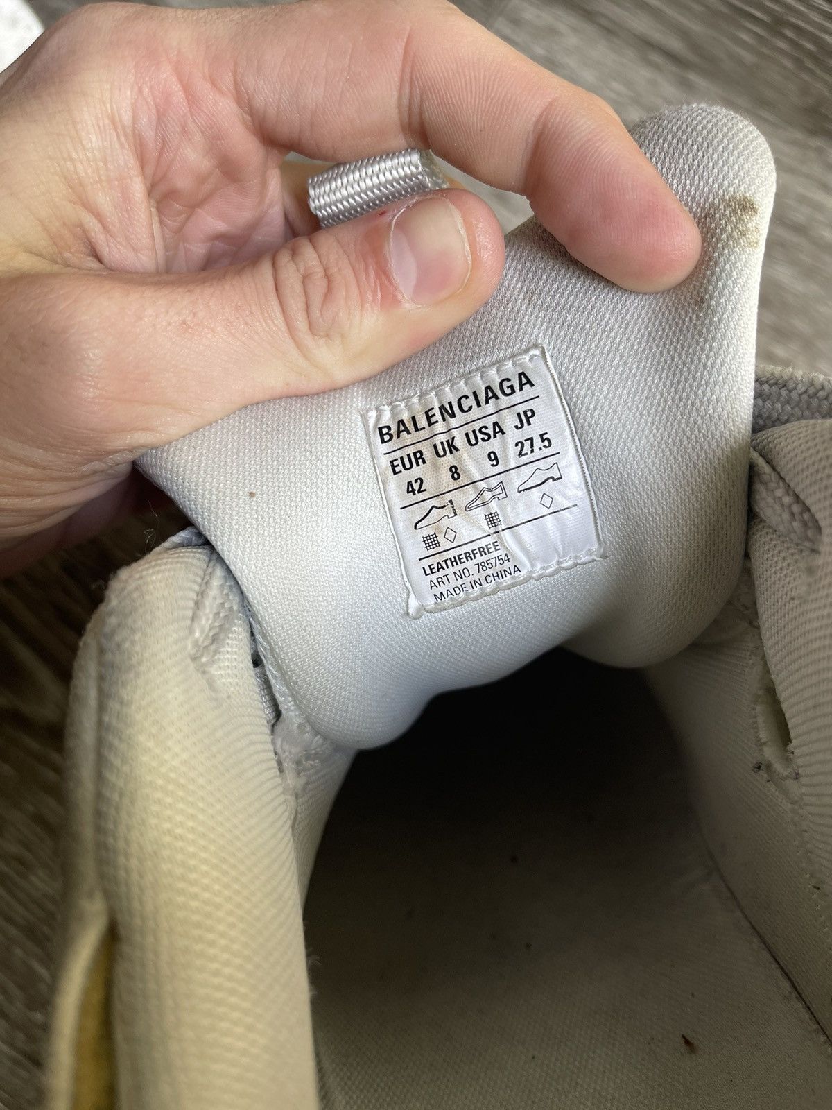 Balenciaga Balenciaga Cargo Sneaker White Grey Black Shoe Size US 9 / EU 42 - 11 Thumbnail