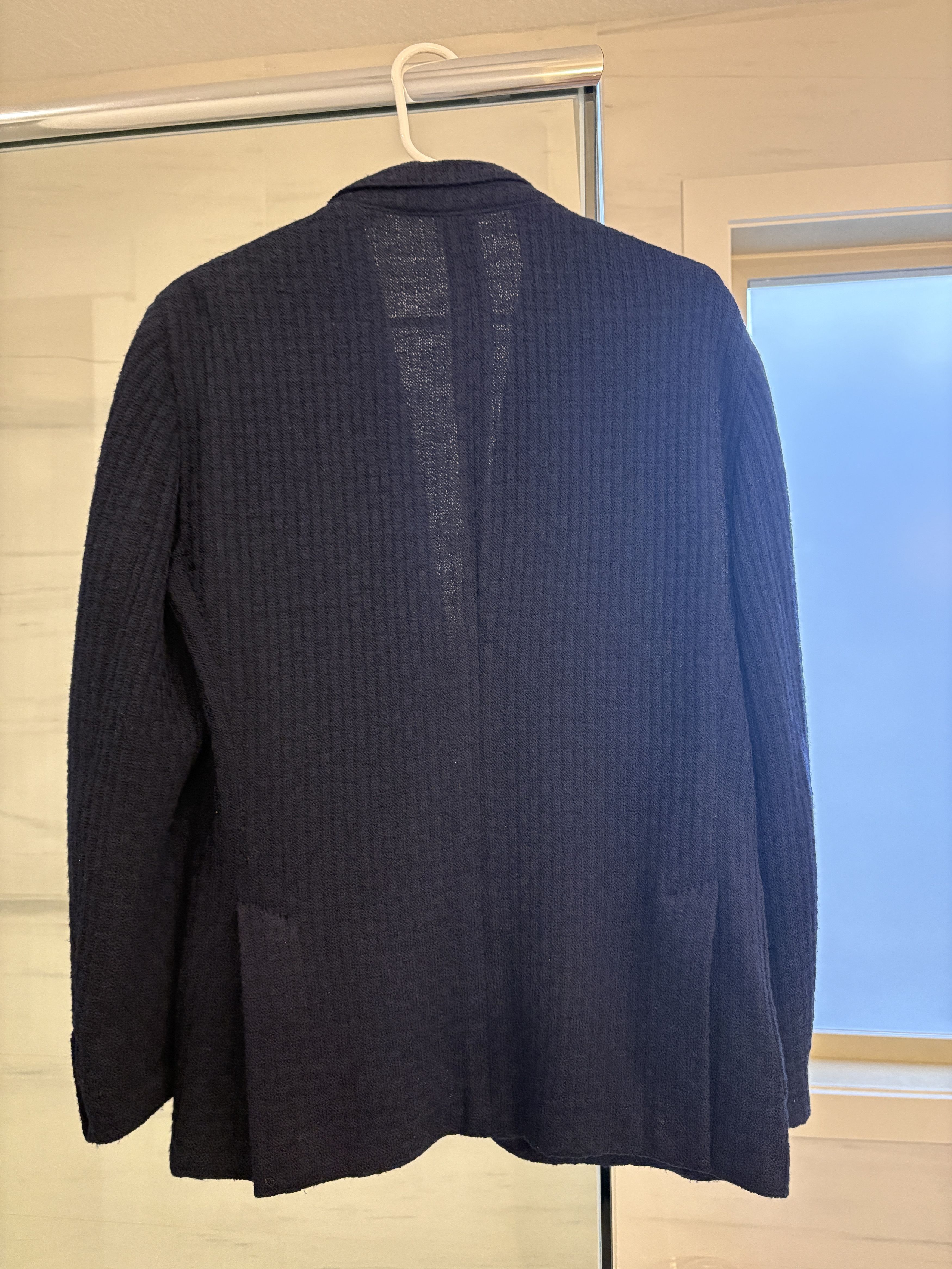 Lardini Lardini Liknit Unstructured Blue Knit Sweater Blazer Size 42R - 7 Thumbnail