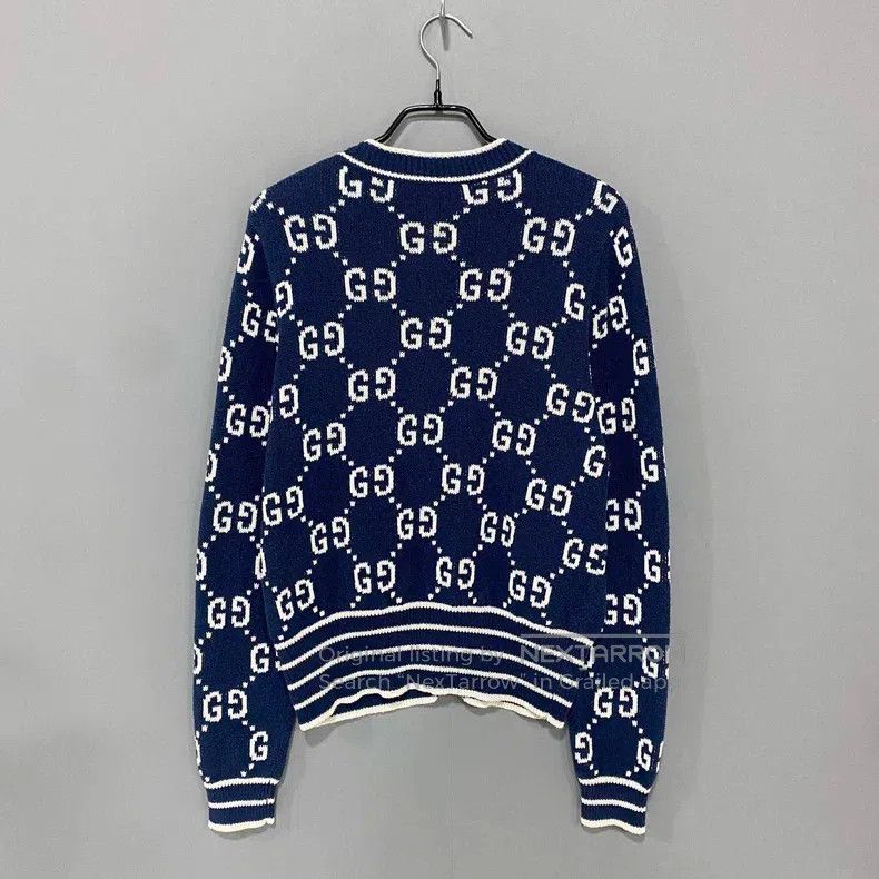 Gucci Gucci Dark blue old flower full print cardigan coat Size M / US 6-8 / IT 42-44 - 3 Thumbnail