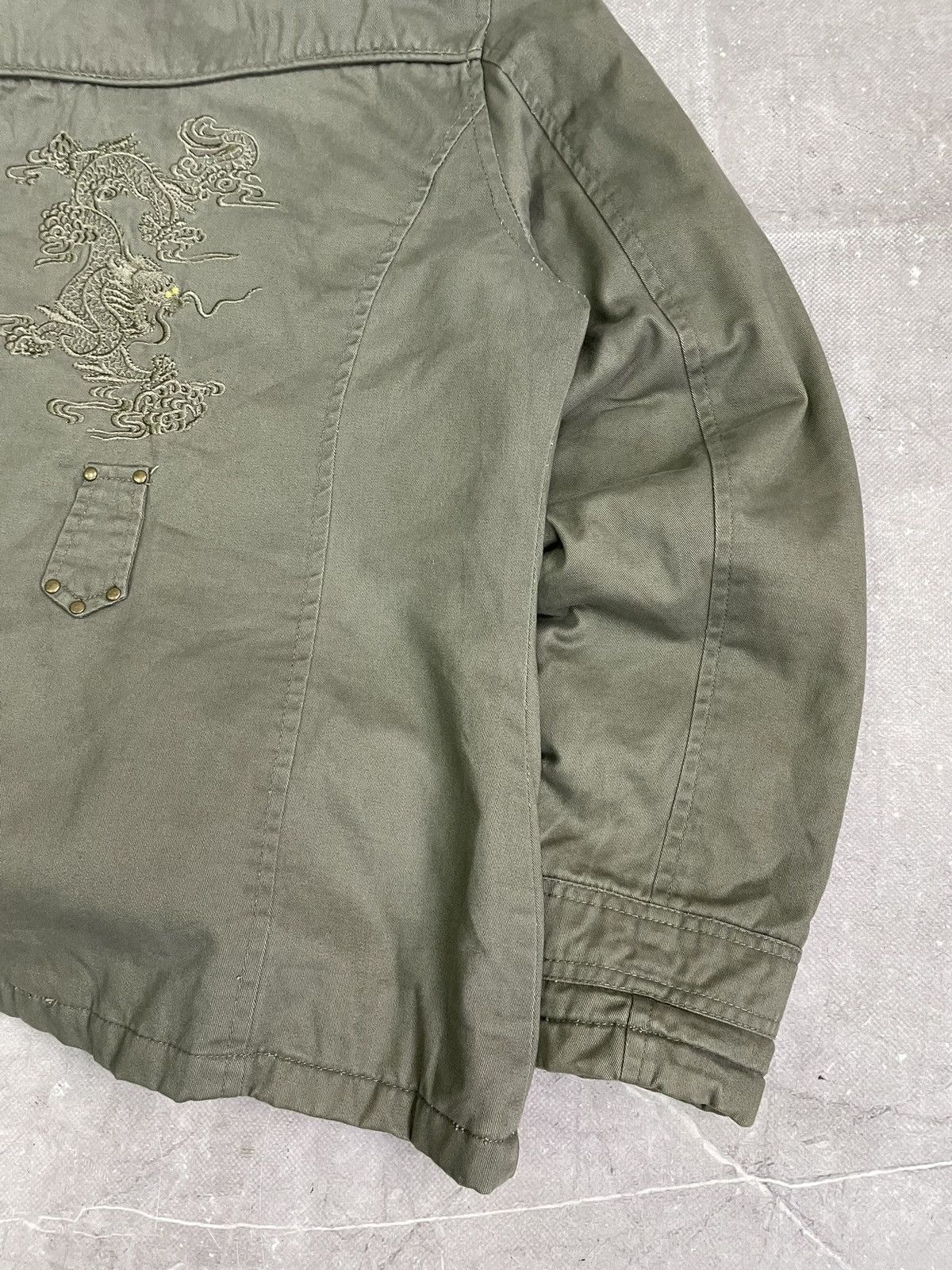 Le Grande Bleu (L.G.B.) Green if six was nine Jacket military fur hood archive y2k Size US M / EU 48-50 / 2 - 11 Thumbnail