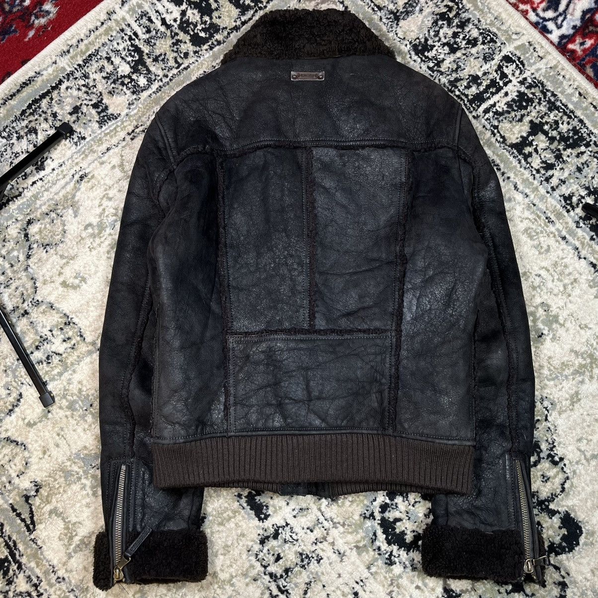 Dolce & Gabbana AW2009/10 Dolce & Gabbana Utility Bomber Shearling Jacket Size US L / EU 52-54 / 3 - 4 Thumbnail