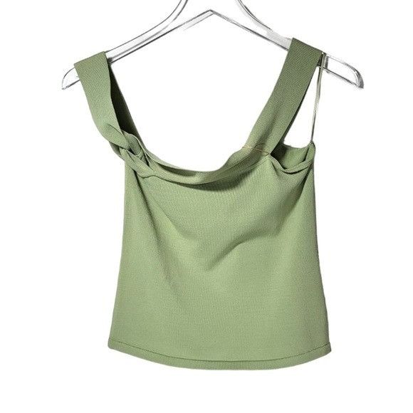 Cult Gaia NEW Cult Gaia Kimmy Knit Fitted Off Shoulder Top in Moonston Size L / US 10 / IT 46 - 5 Thumbnail