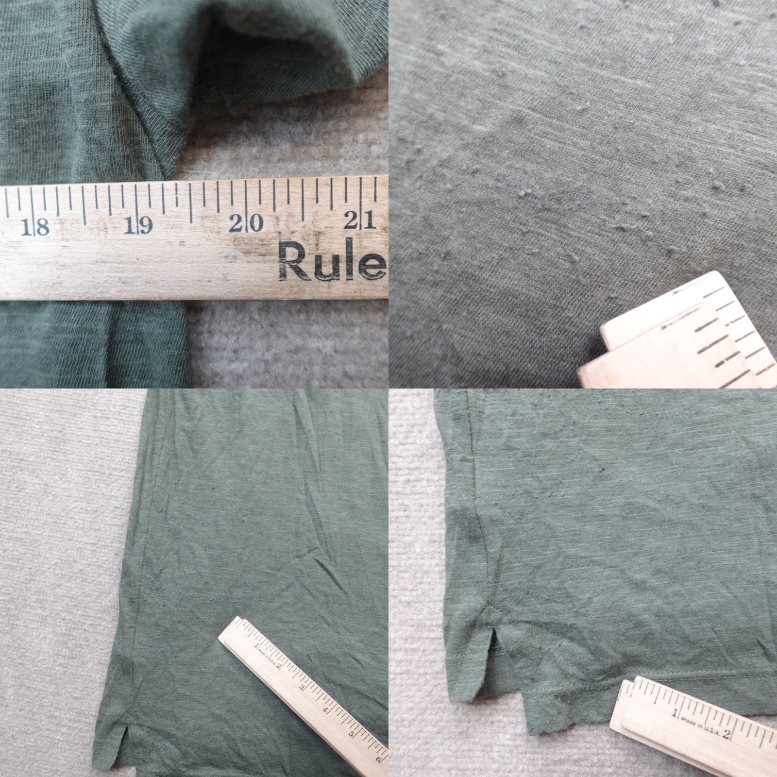 Billy Reid Billy Reid Polo Shirt L Green Solid Made in Peru Polo Men Green Size US L / EU 52-54 / 3 - 8 Thumbnail