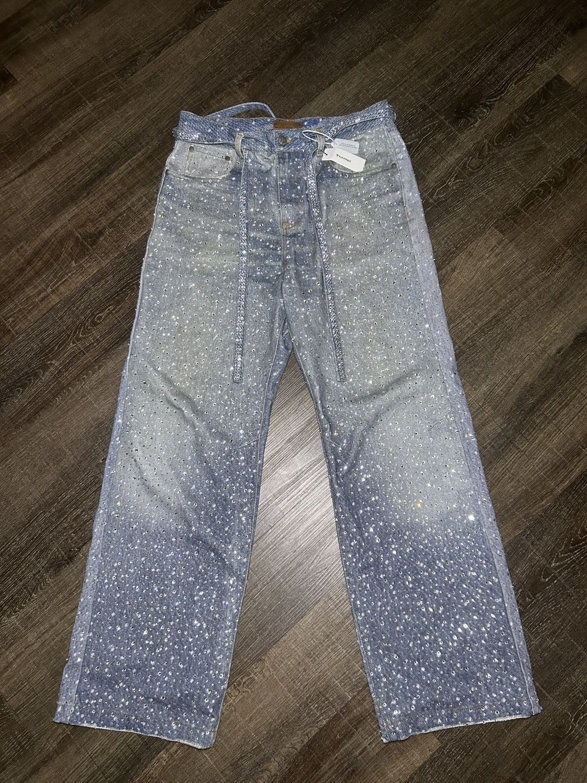 Birth of Royal Child Birth Of Royal Child Swarovski Blue Denim Size US 34 / EU 50 - 1 Thumbnail