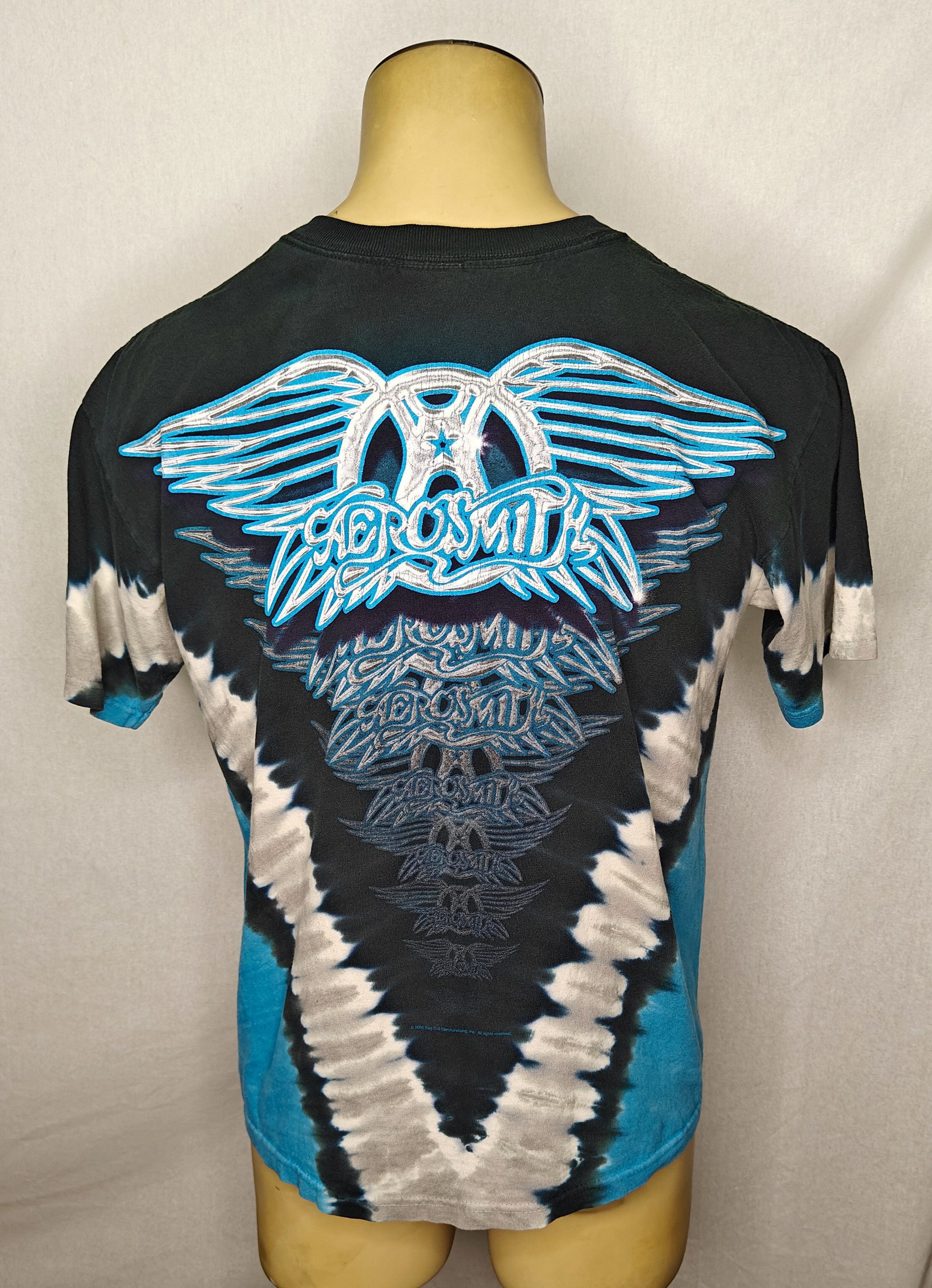 Band Tees VTG 2006 Liquid Blue Aerosmith tie-dye rock band t-shirt Size US M / EU 48-50 / 2 - 2 Thumbnail