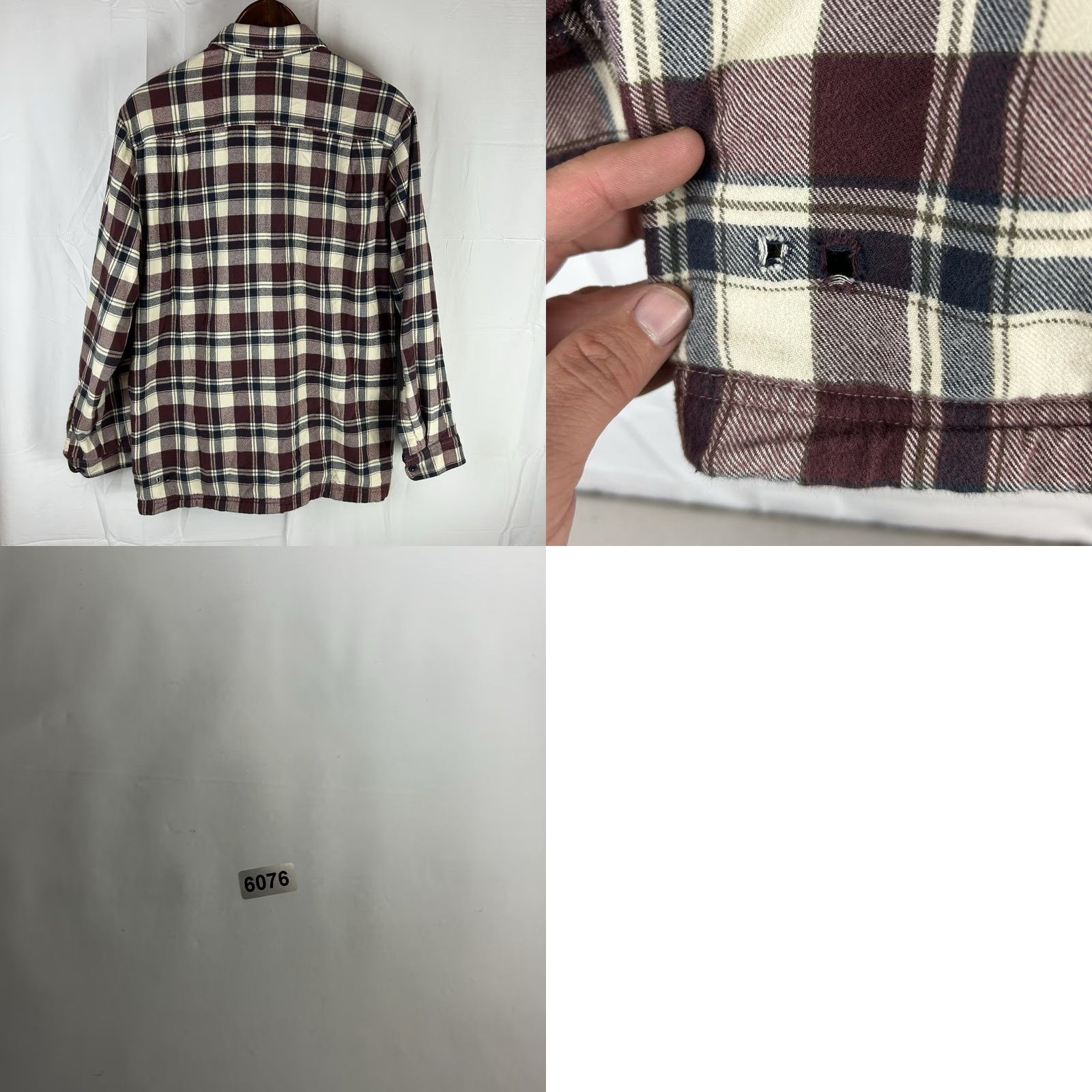 Vintage VINTAGE LL Bean Men Shacket Med Plaid Fleece Lined Flannel Shirt Jacket 298189 Outdoor Size US M / EU 48-50 / 2 - 9 Thumbnail
