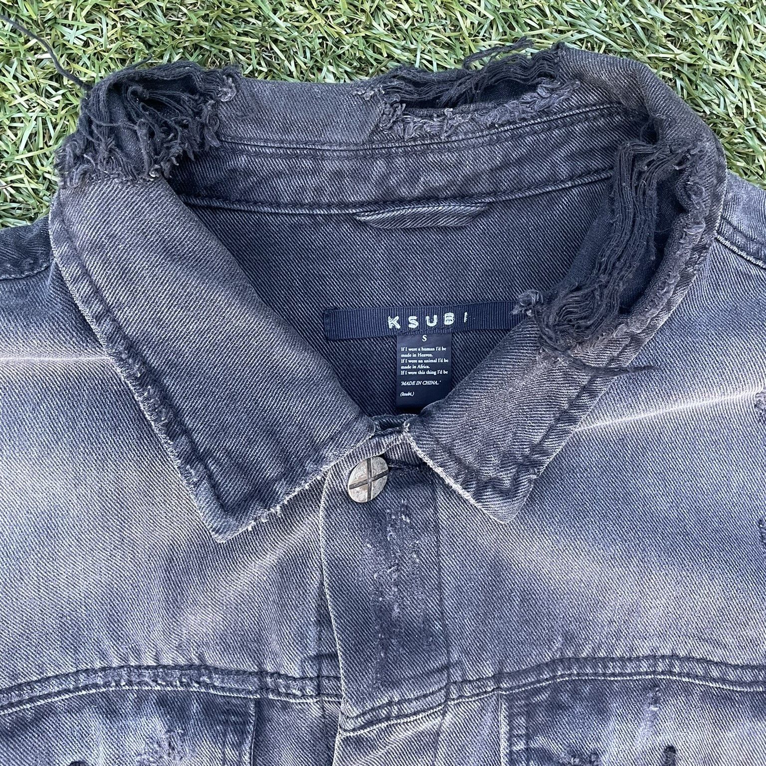 Ksubi Ksubi Oversized Denim Jacket Black Crow Trashed Size Small Size US S / EU 44-46 / 1 - 4 Thumbnail