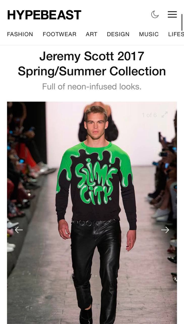 Jeremy Scott Jeremy Scott SS17 Slime City Runway Knitted Sweater Size US L / EU 52-54 / 3 - 9 Thumbnail