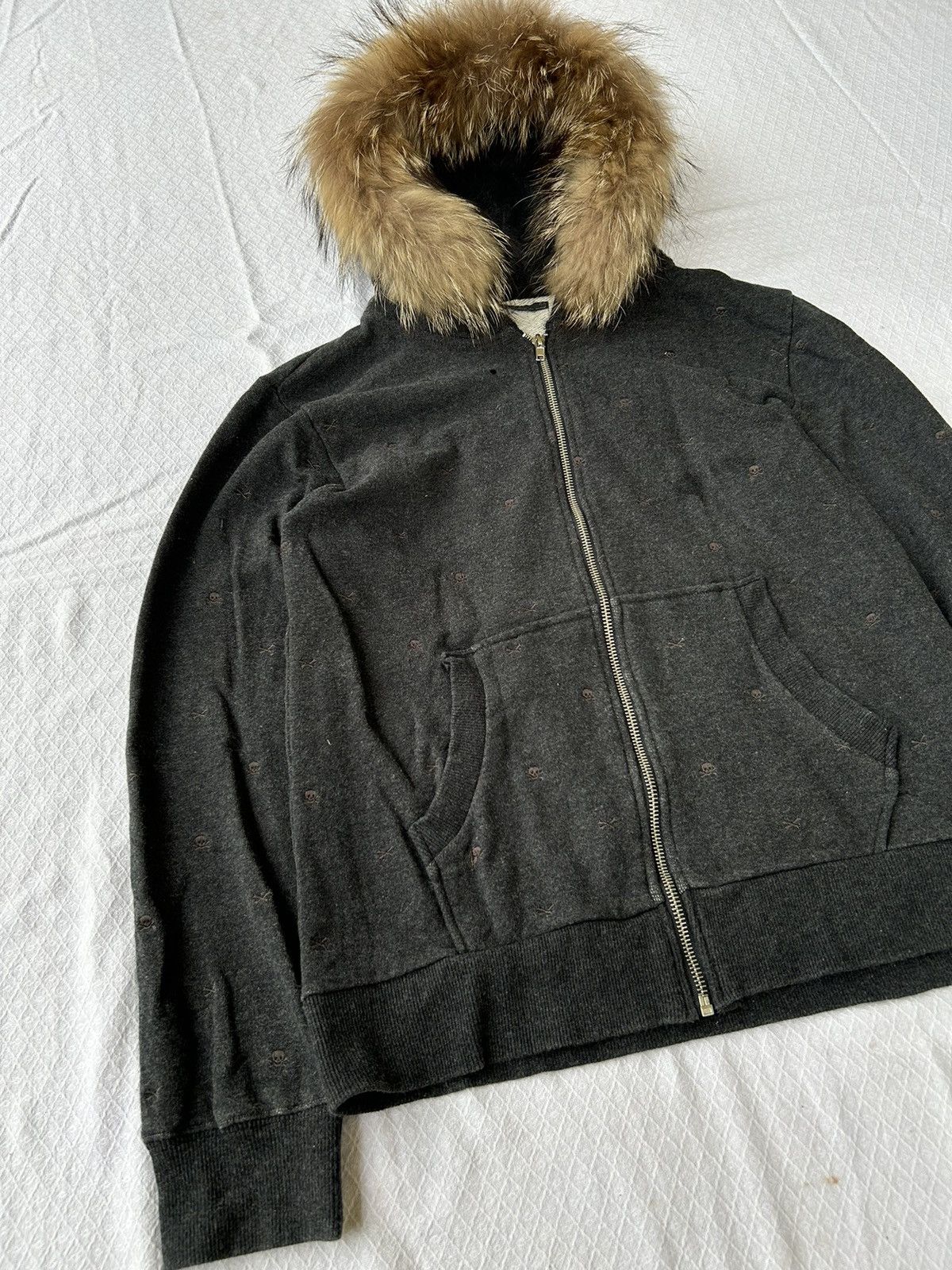 If Six Was Nine Shaggy fur hoodie skull zip style Ifsixwasnine lgb Size US M / EU 48-50 / 2 - 5 Thumbnail