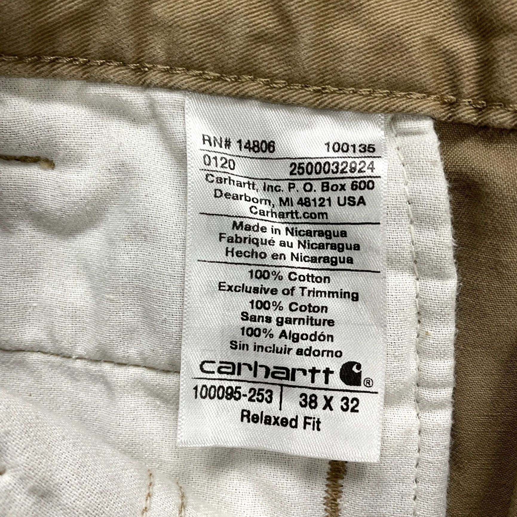 Carhartt VINTAGE Carhartt Relaxed Fit Carpenter Pants Men 39x31 Brown Cotton Workwear Size US 39 - 6 Thumbnail